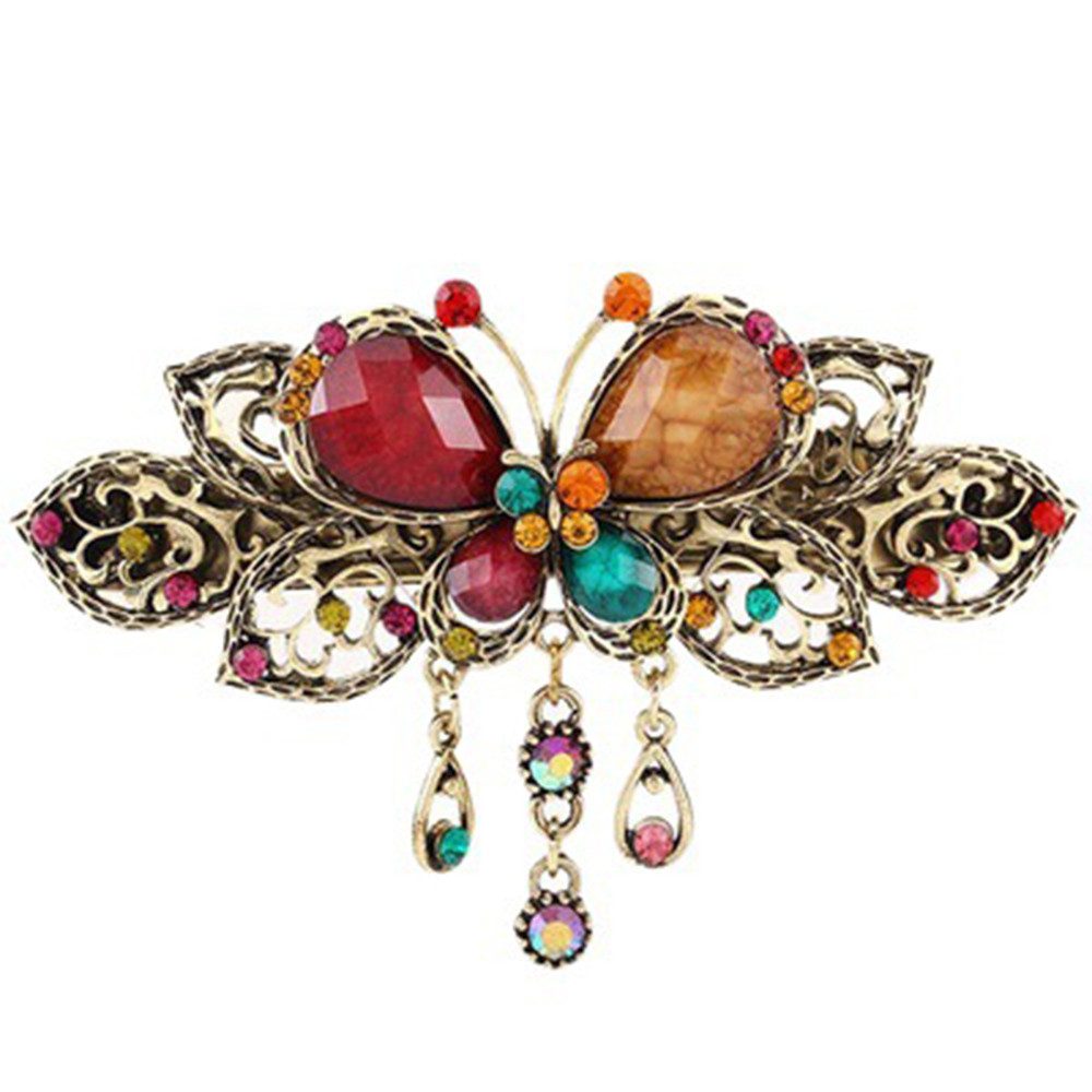 Haarspange Vintage Kristall Frühling Schmetterling Haarspangen