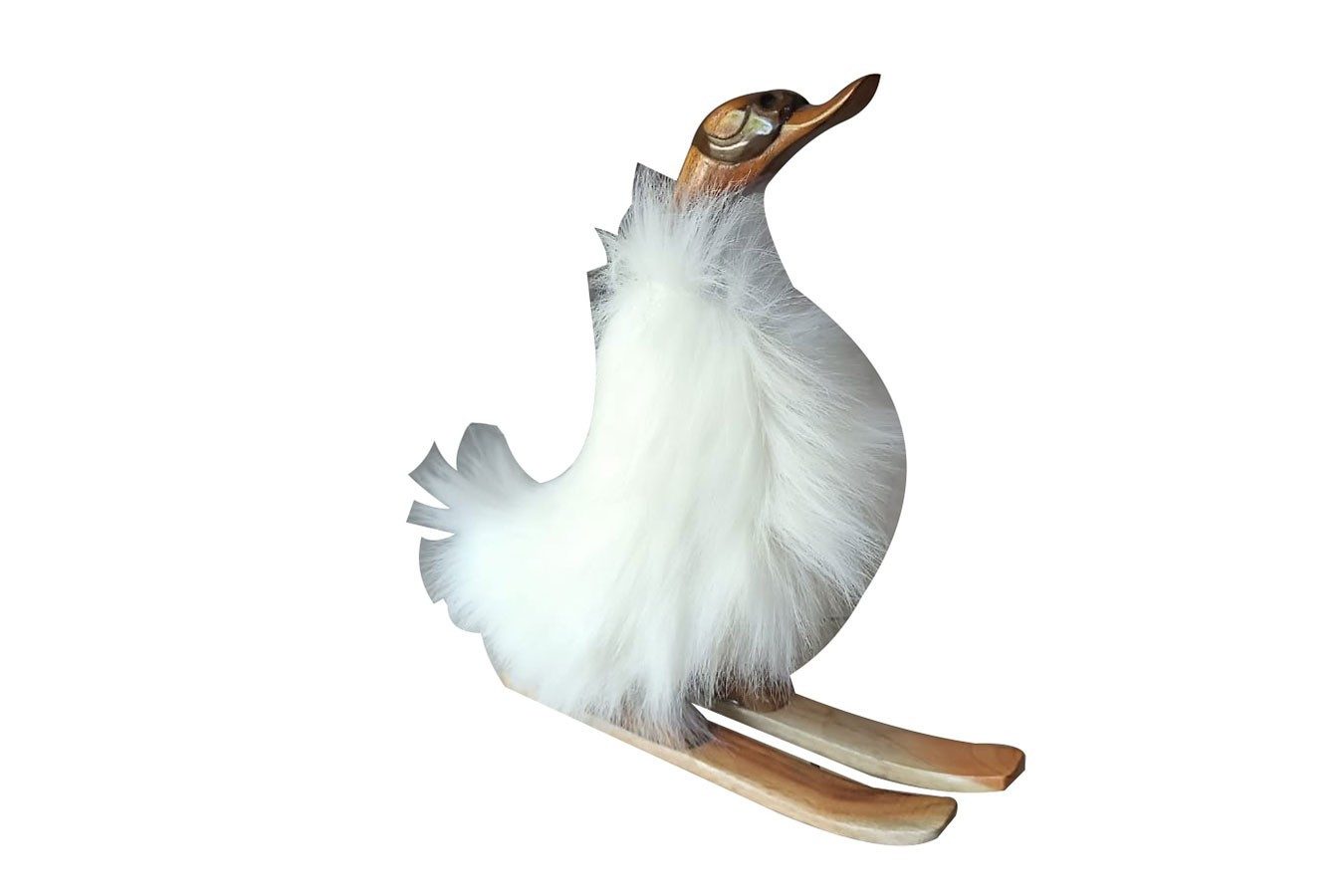 Tischhelden Schüssel Duckling Ski weiss H 30 cm
