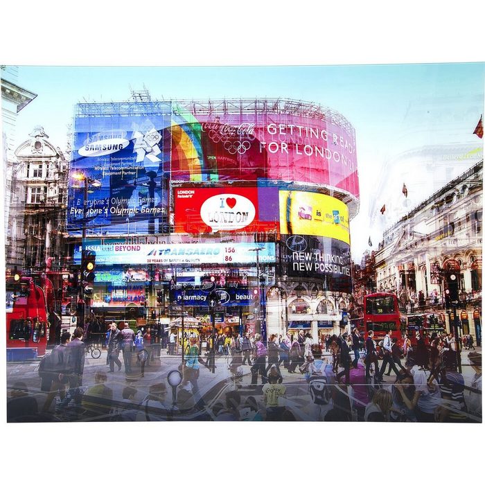 KARE Dekoobjekt Bild Glas Piccadilly Circus 120x160cm