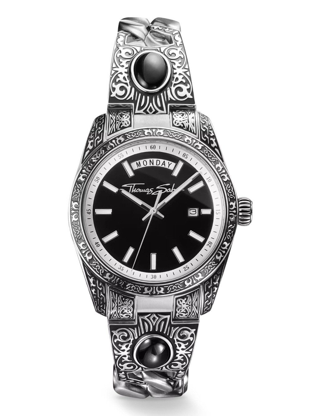 THOMAS SABO Quarzuhr Thomas Sabo WA0457 Herrenuhr Western Ornamente 40mm 5ATM Thomas Sabo WA0457 Herrenuhr Western Ornamente 40mm 5ATM