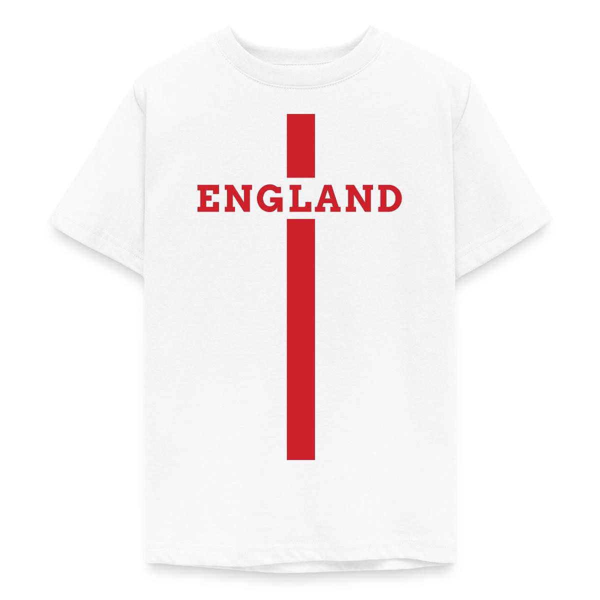 Spreadshirt T-Shirt England Fußball, Vintage Streifen Teenager T-Shirt (1-tlg)