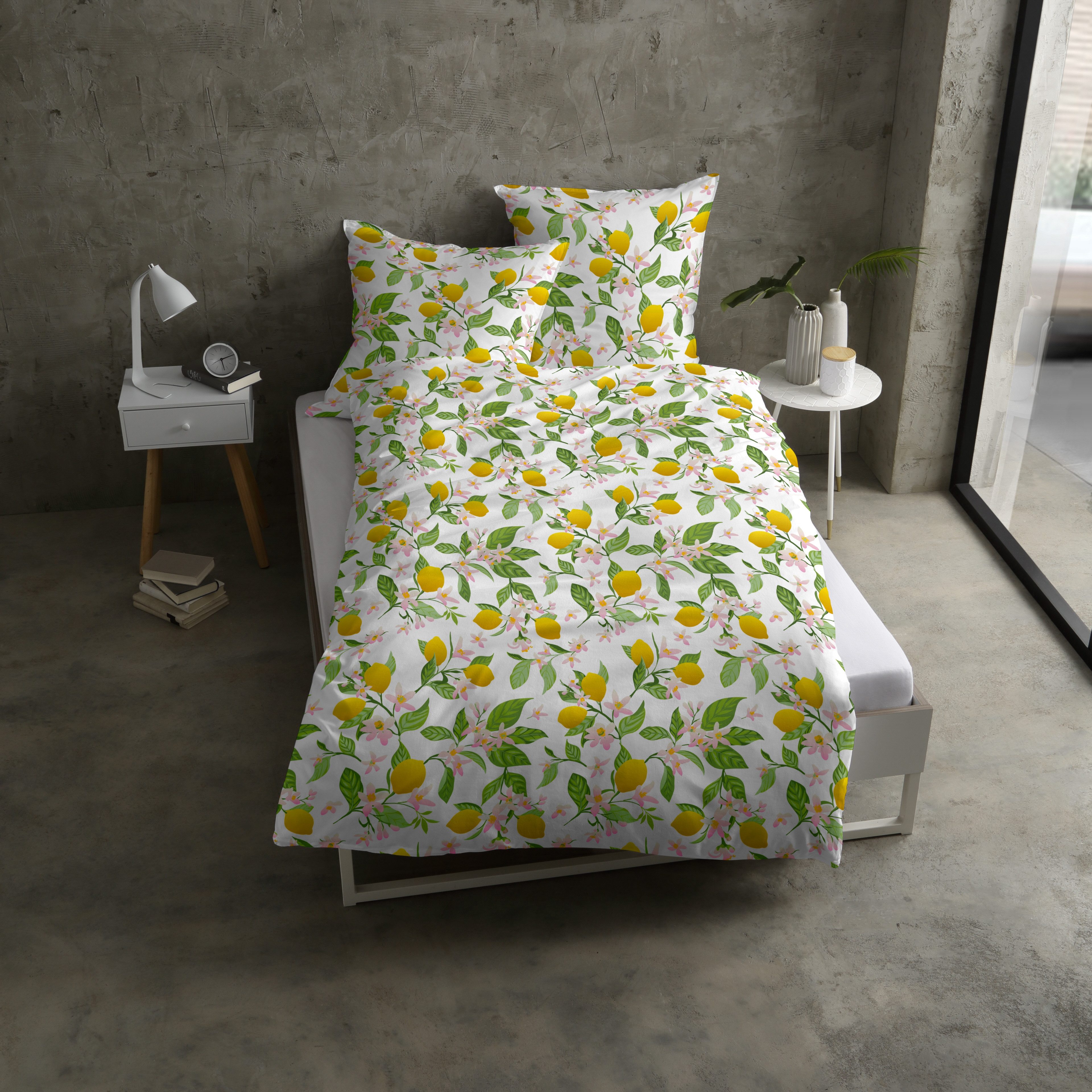CASATEX Bettwäsche Lemon, Satin, 2 teilig, günstig online kaufen