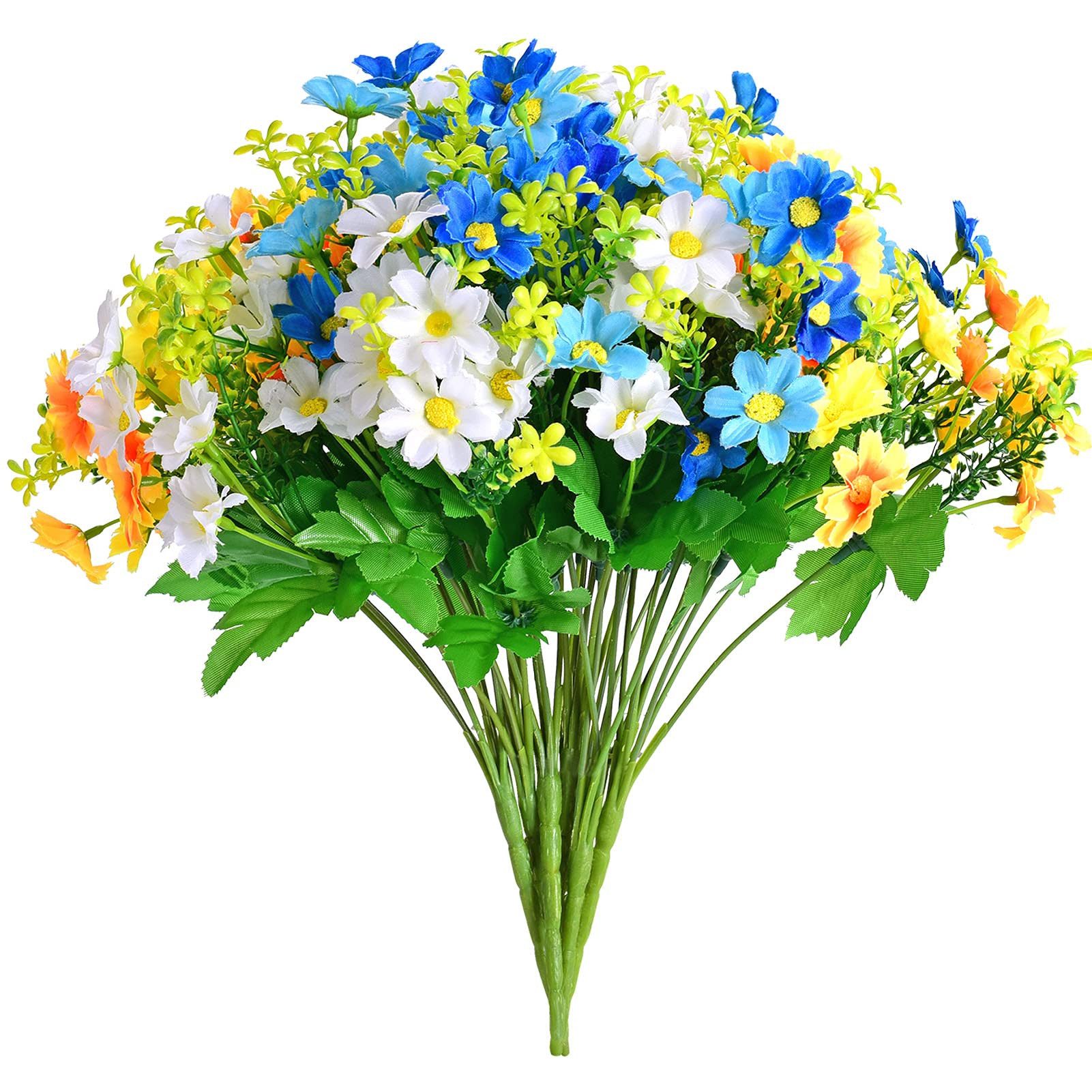Kunstblumenstrauß 3 Bündel Blumen Geranie Blumen, günstig online kaufen