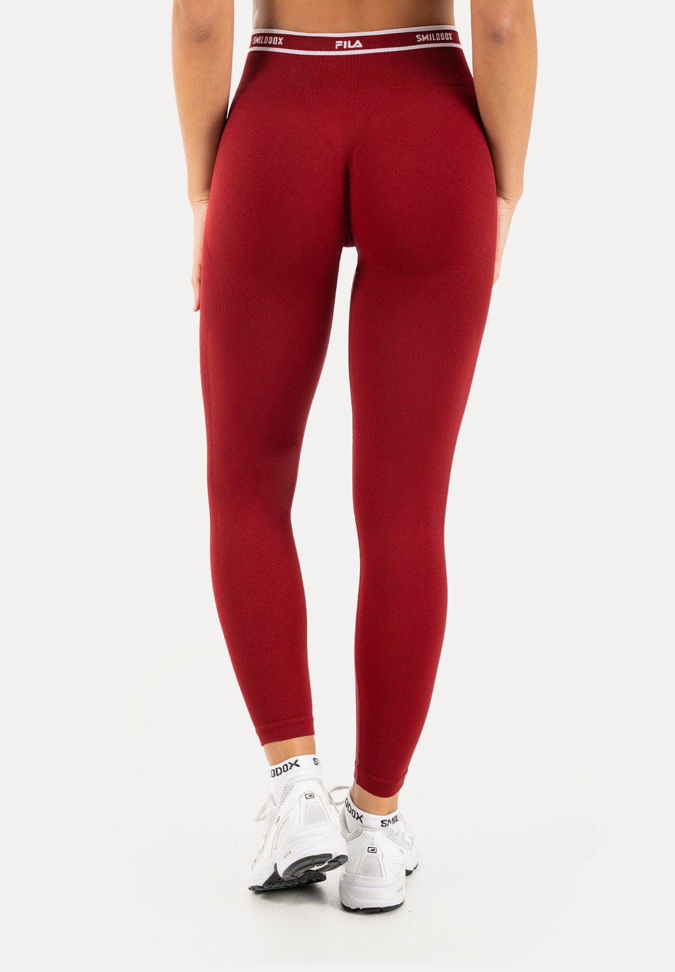 Smilodox Leggings Noli Damen, Gym-BH, Shaped Fit, Bustier für Fitness & Alltag Medium Support, Logo Bund, Stretch, Shaping, Komfort