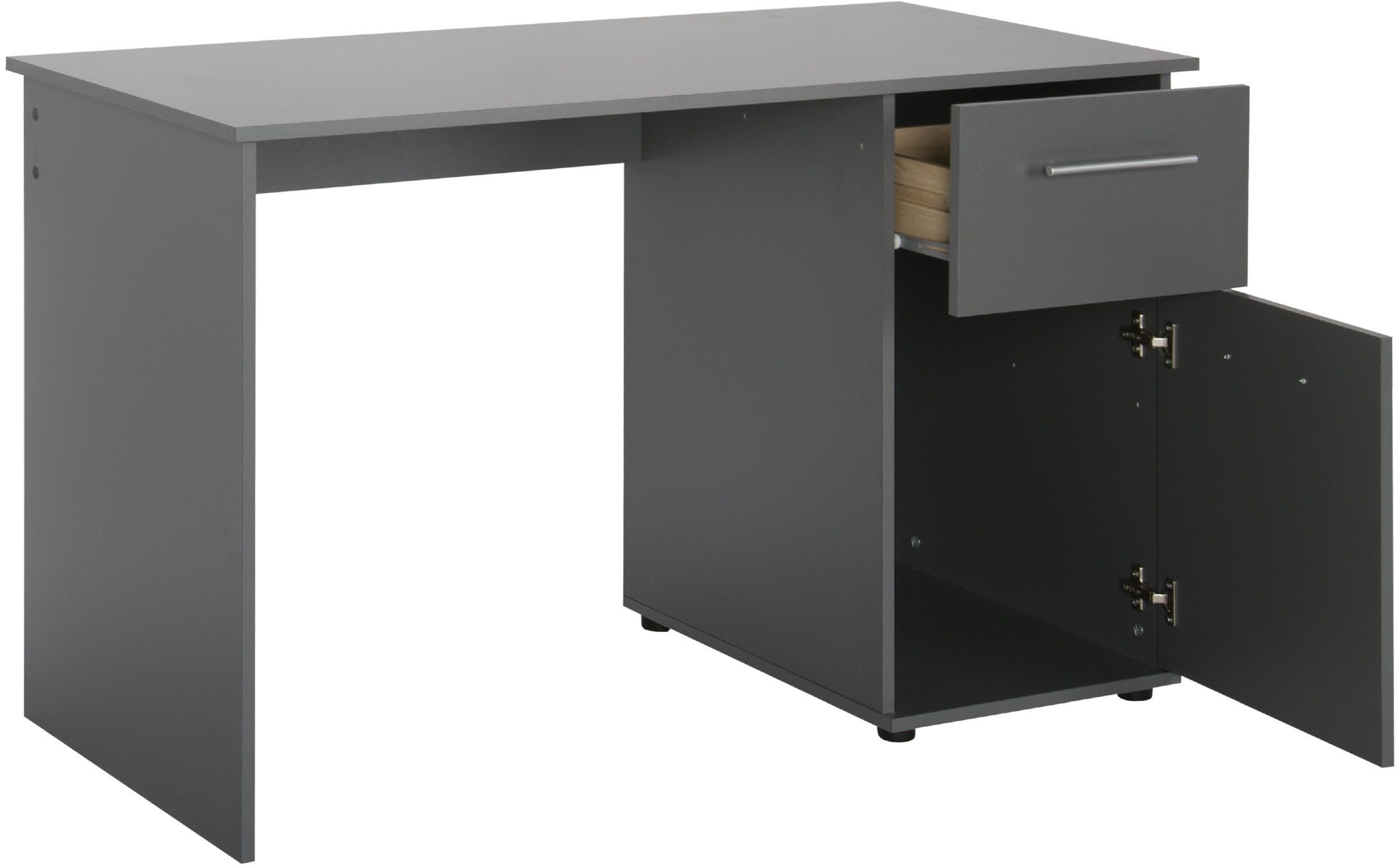 VOGL Möbelfabrik Schreibtisch Tobi, mit einer Tür und einem Schubkasten, optional mit Tastaturauszug, Breite 115 cm
