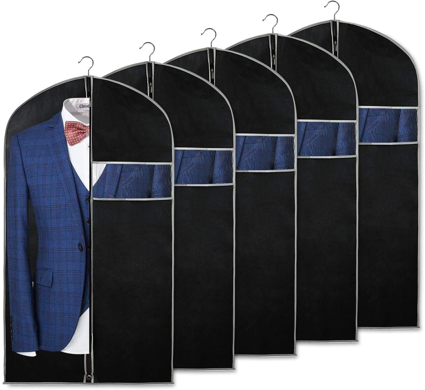 Leway Kleidersack »Kleidersäcke Kleiderhülle zum Aufbewahren von Kleidung  und Aufbewahrung von Reisemänteln mit Sichtfenster und Ausweishalter für  Anzug, Jacke, Kleider, Mantel, 5 Stück« (5 St) online kaufen | OTTO