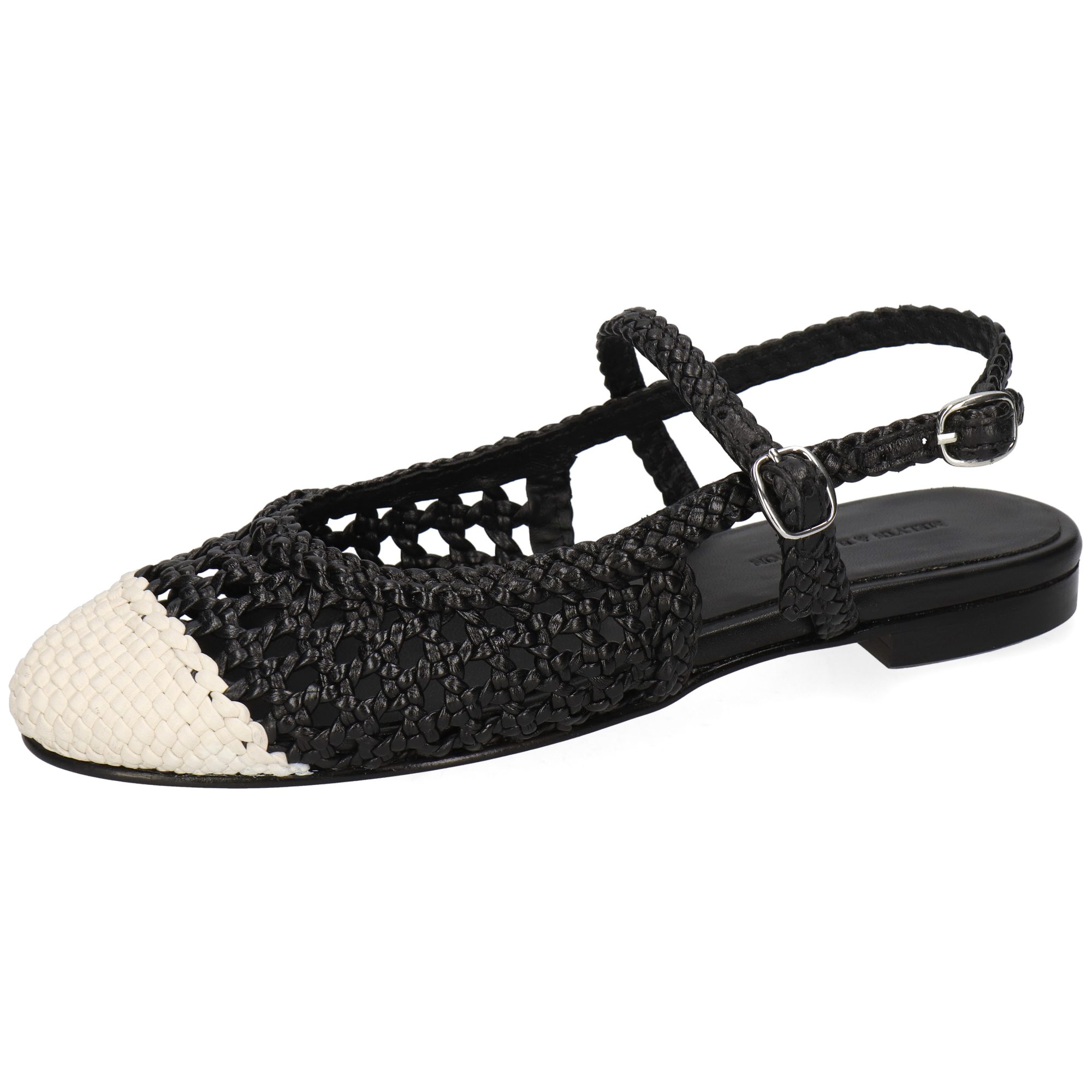 Melvin & Hamilton Imani 3 Leder-Geflochtene Schuhe für Damen Ballerina Flache Absätze, Echtes Leder, Von Hand geflochten