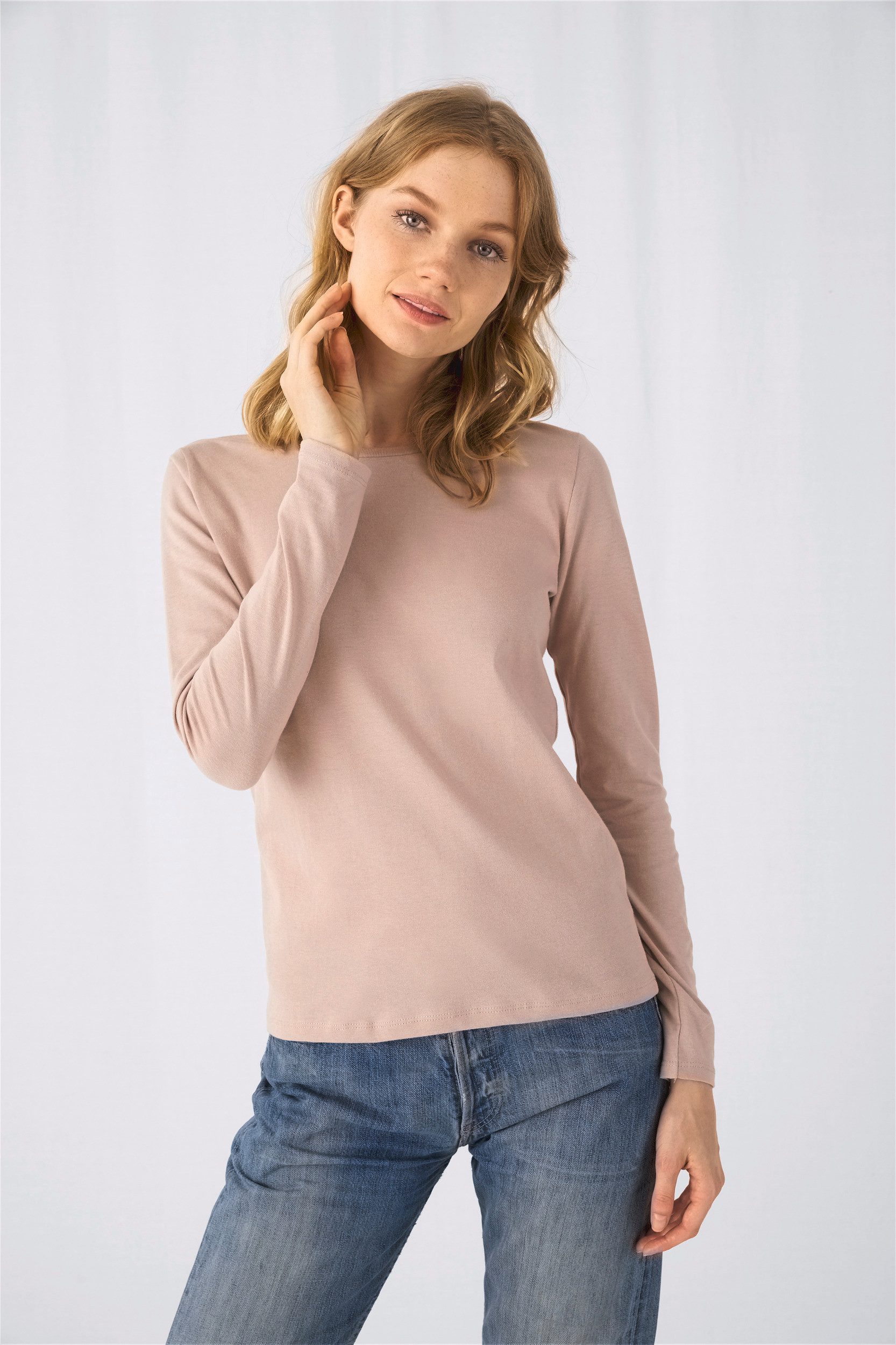 B&C Langarmshirt Damen-Langarmshirt #E150 günstig online kaufen