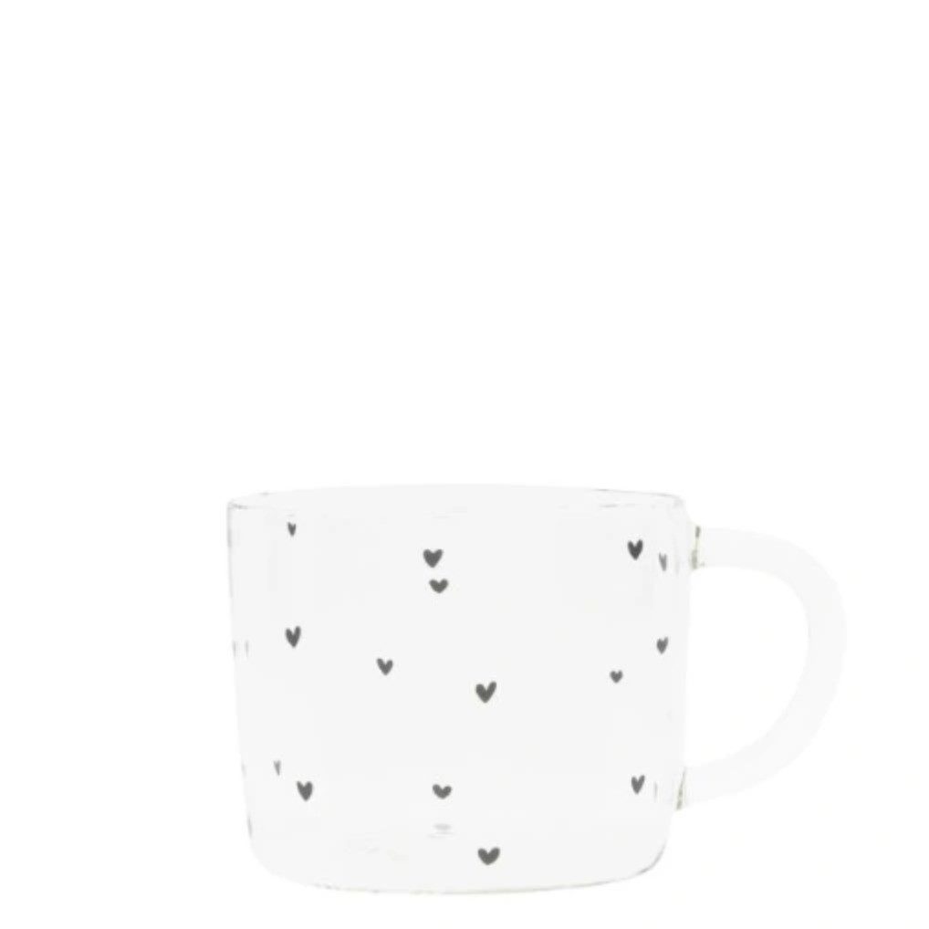 Bastion Collections Teeglas Bastion Collections viele Herzen D10cm, glas