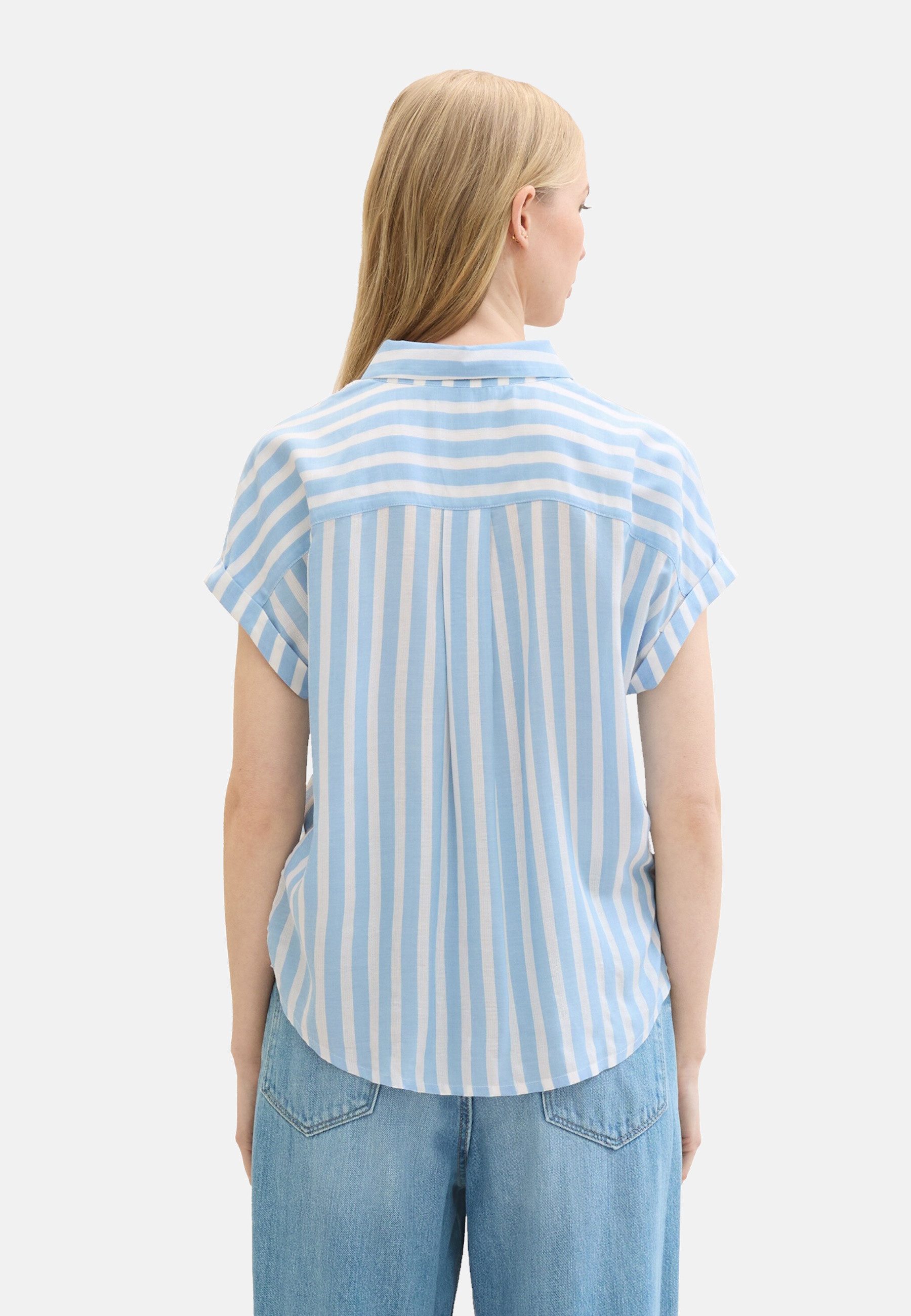 TOM TAILOR Kurzarmbluse Bluse dünnes Kurzarmshirt (1-tlg)