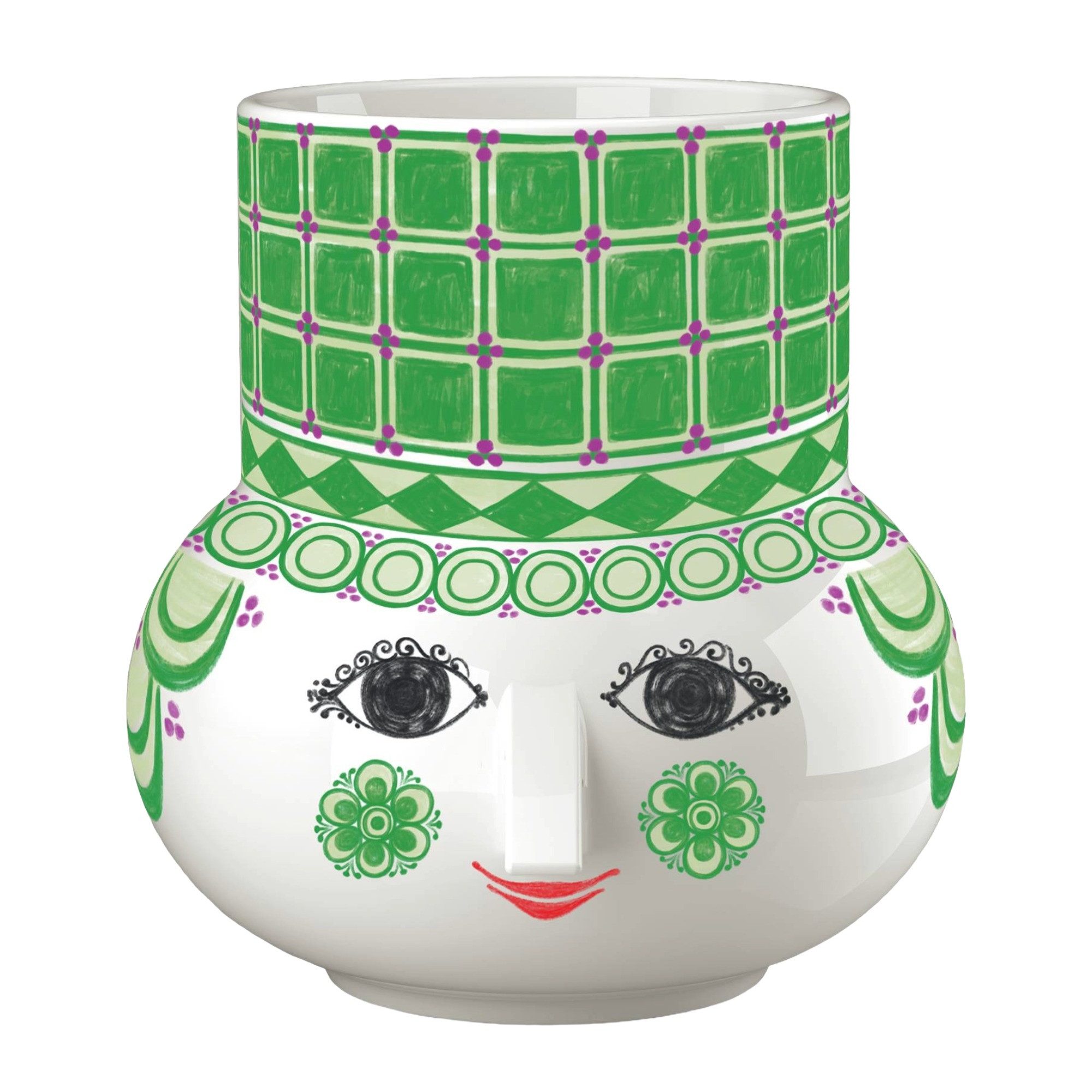 Bjørn Wiinblad Kerzenständer Bjørn Wiinblad Olga Kerzenständer Keramik 12 cm grün