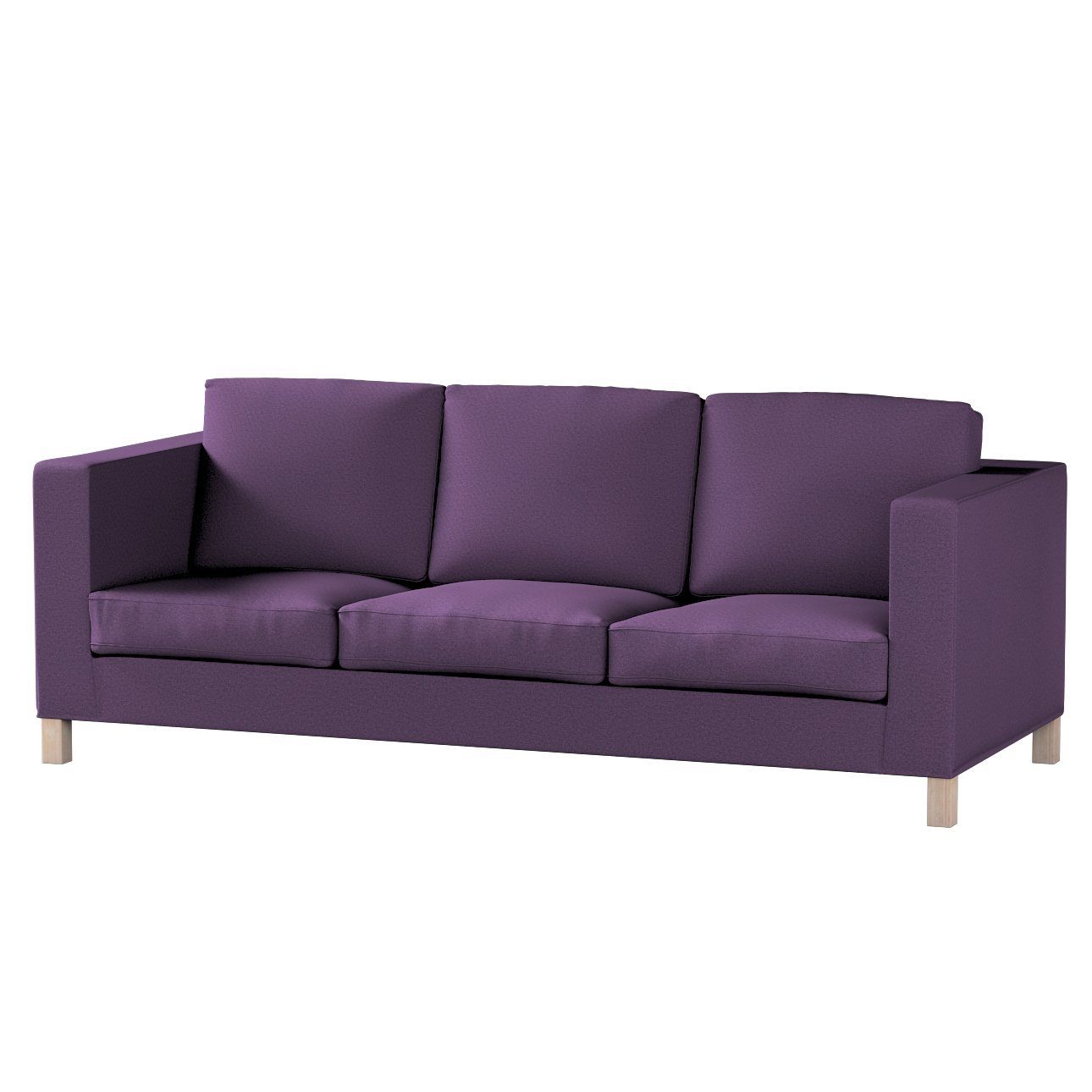 Sofahusse Karlanda 3-Sitzer Sofa nicht ausklappbar kurz, Etna, Dekoria violett | Sofahussen