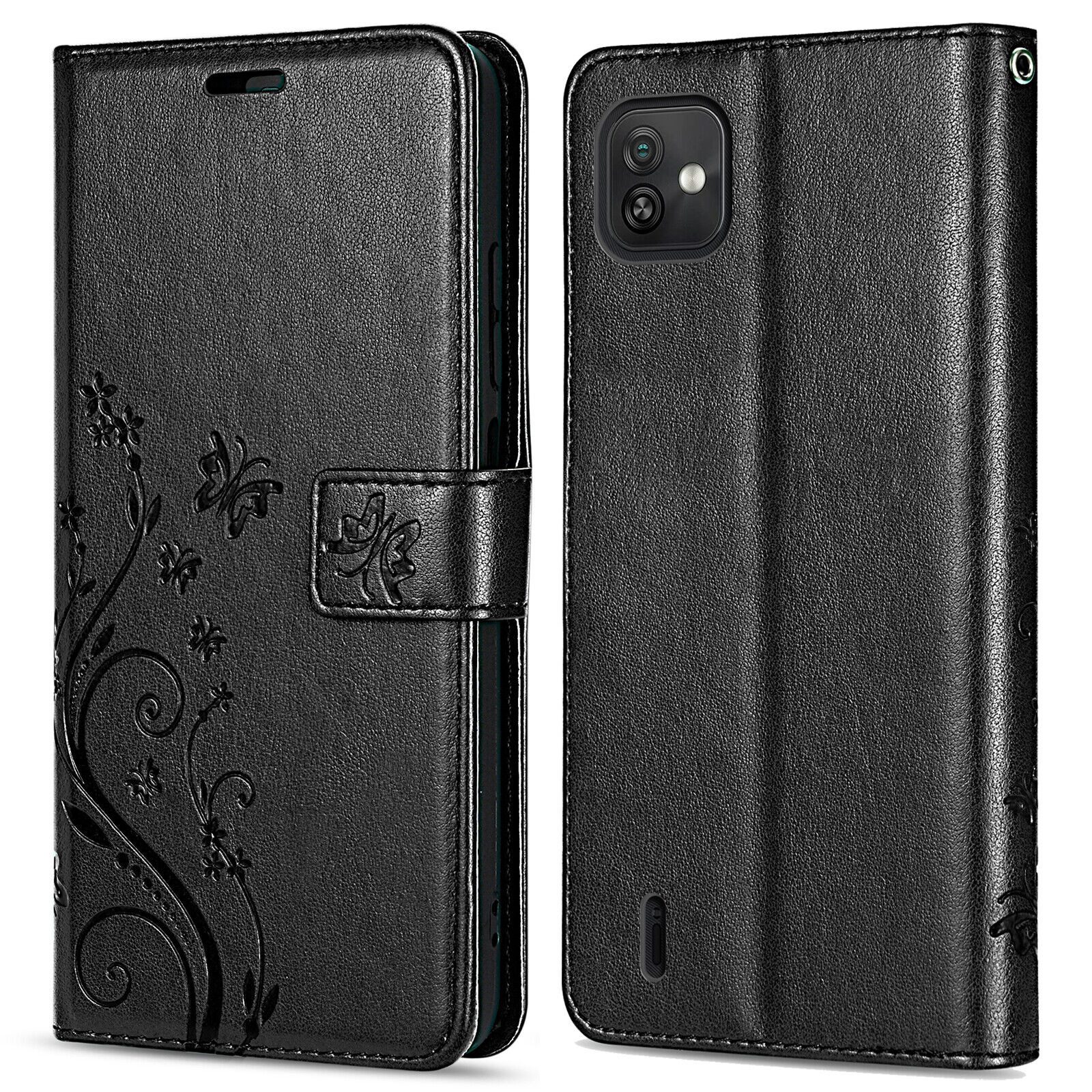 betterfon Handyhülle Handytasche für Wiko Y82 Schutzhülle Klapphülle, Bookstyle-Hülle: Magnetverschluss 3 Kartenfächer & Standfunktion