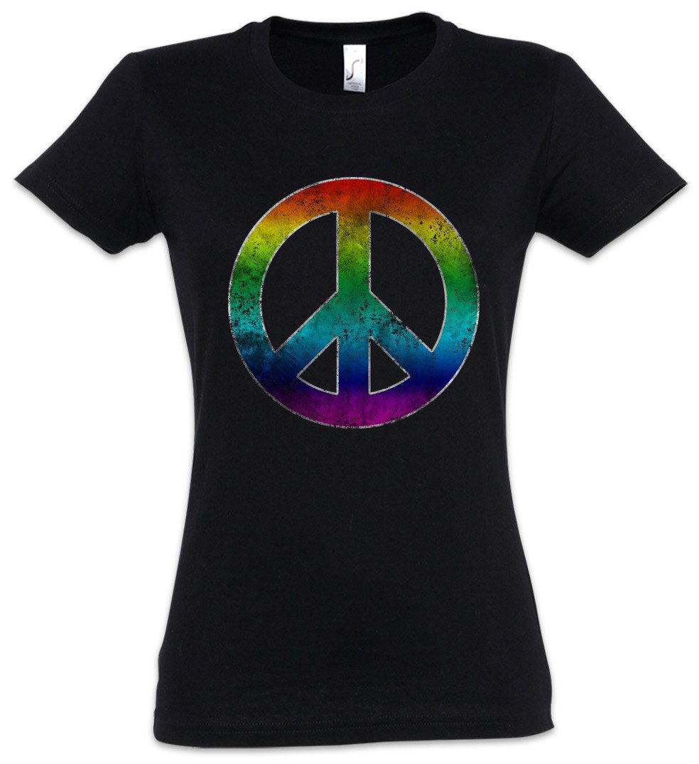 Urban Backwoods Print-Shirt Rainbow Peace Symbol günstig online kaufen