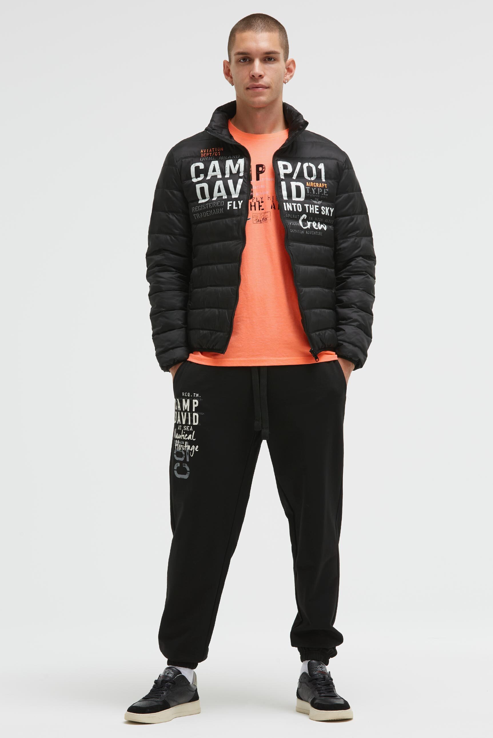 CAMP DAVID Outdoorjacke mit elastischem Saumabschluss