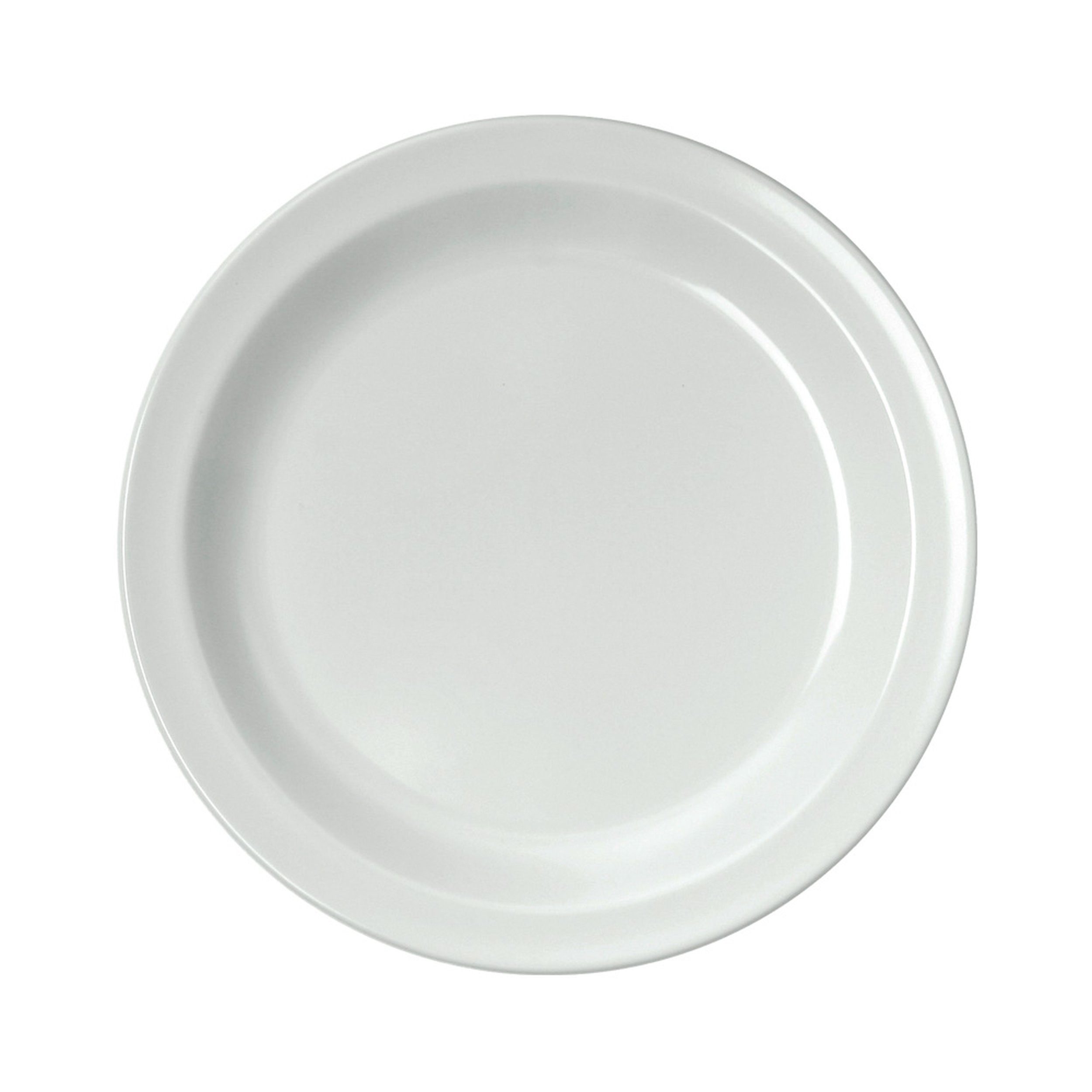 WACA Frühstücksteller WACA Melamin Dessertteller 19 5cm weiß stapelbar spülfest, (1 St)