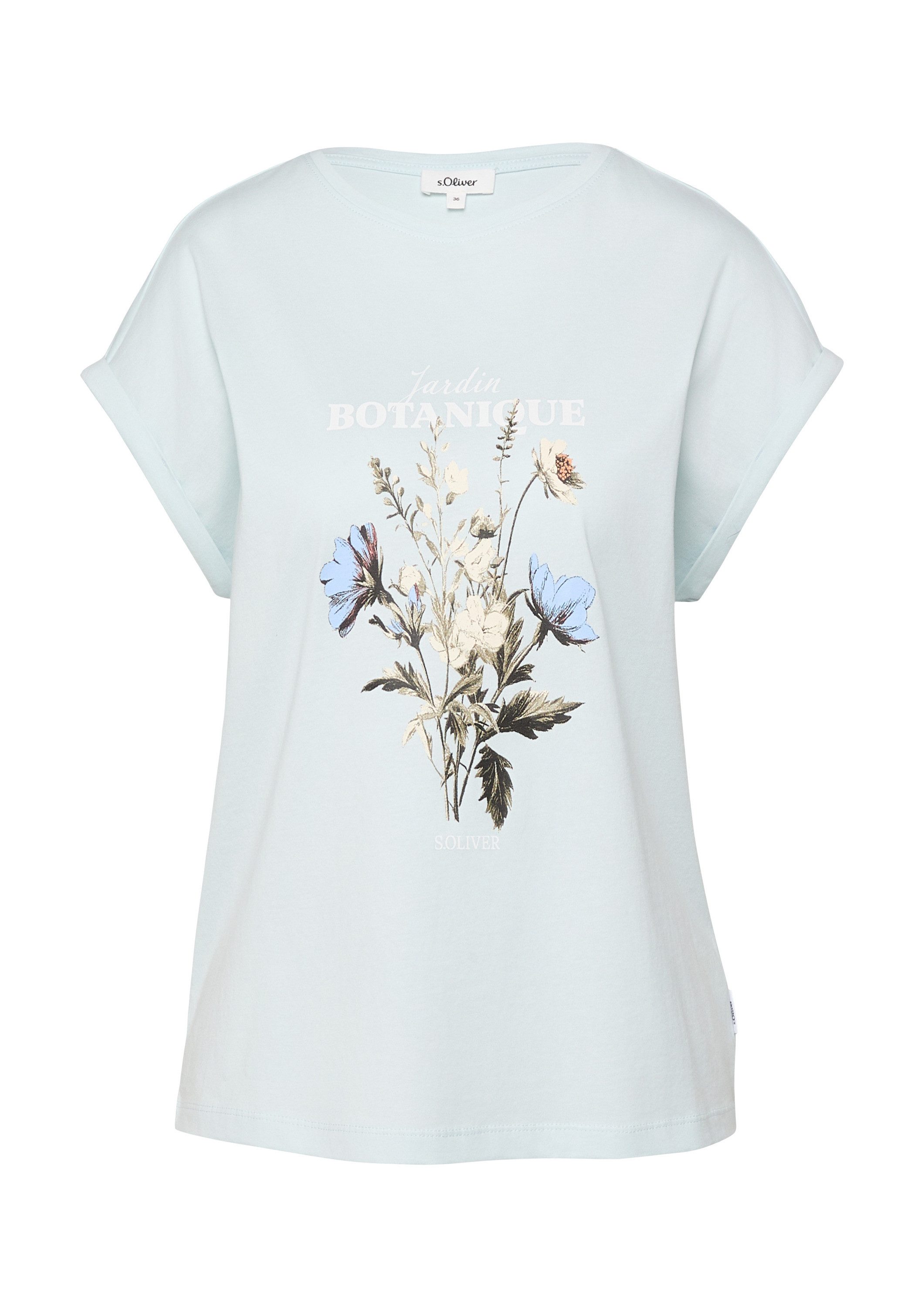 s.Oliver Kurzarmshirt T-Shirt T-Shirt mit Frontprint im Relaxed Fit günstig online kaufen