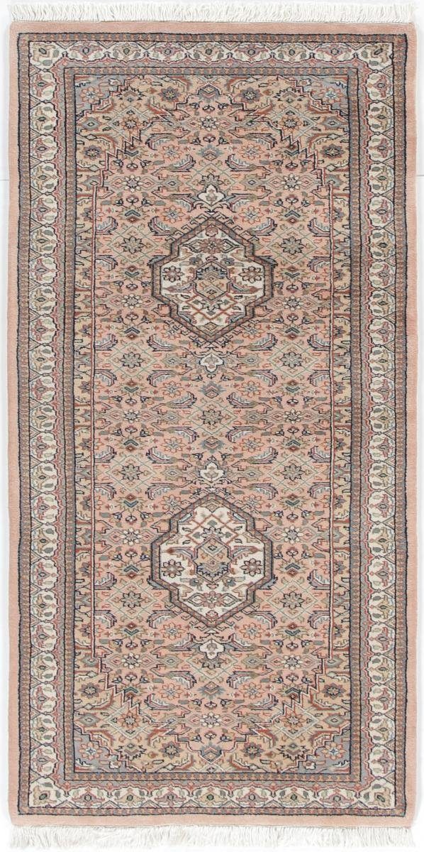 Orientteppich Indo Herati 79x199 Handgeknüpfter Orientteppich Läufer, Nain Trading, rechteckig, Höhe: 15 mm