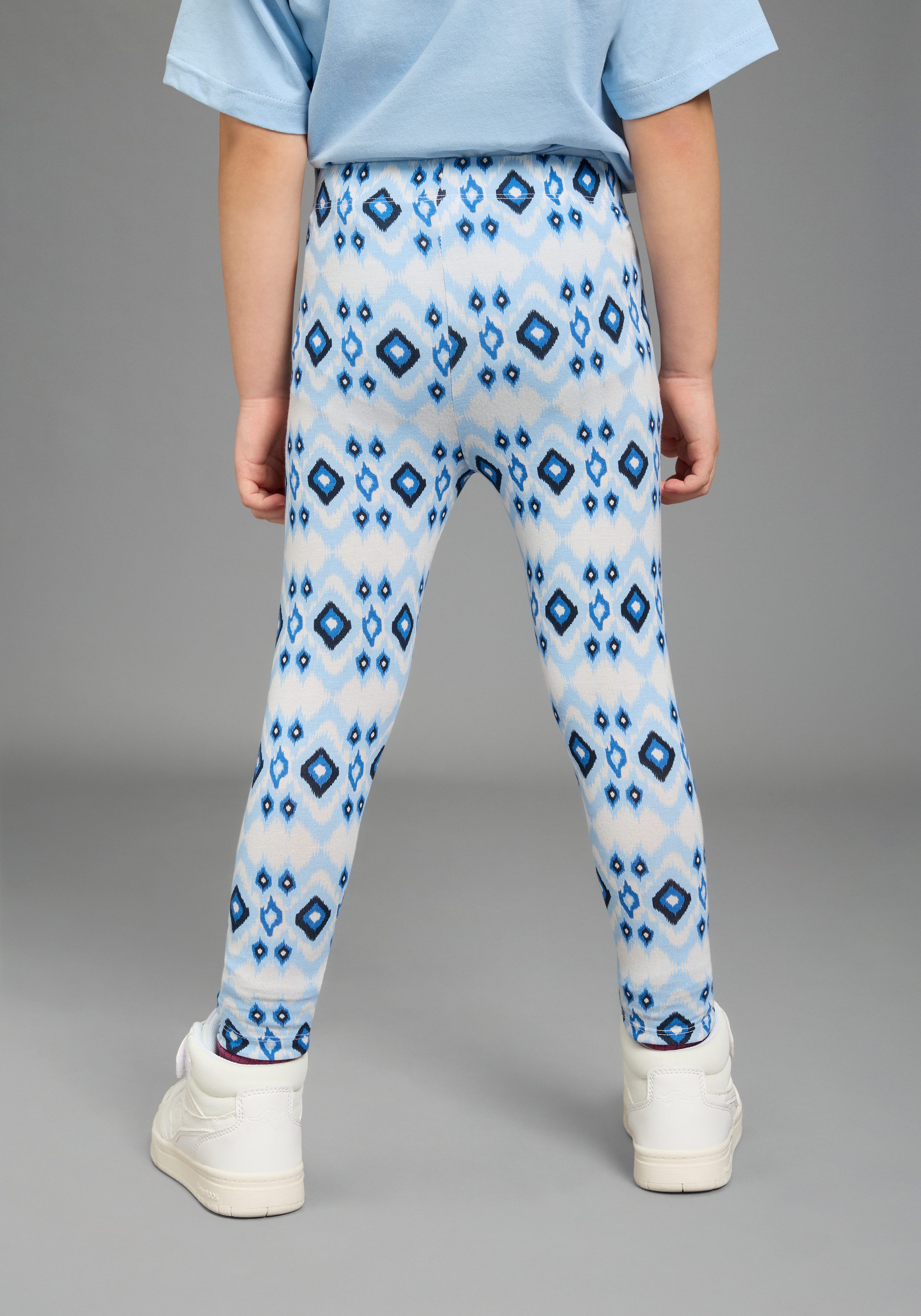 KangaROOS Leggings Kangaroos 2er Pack Leggings für kleine Mädchen (Packung, 2-tlg., 2) schmale Passform, normale Leibhöhe, mit innenliegendem Gummizug
