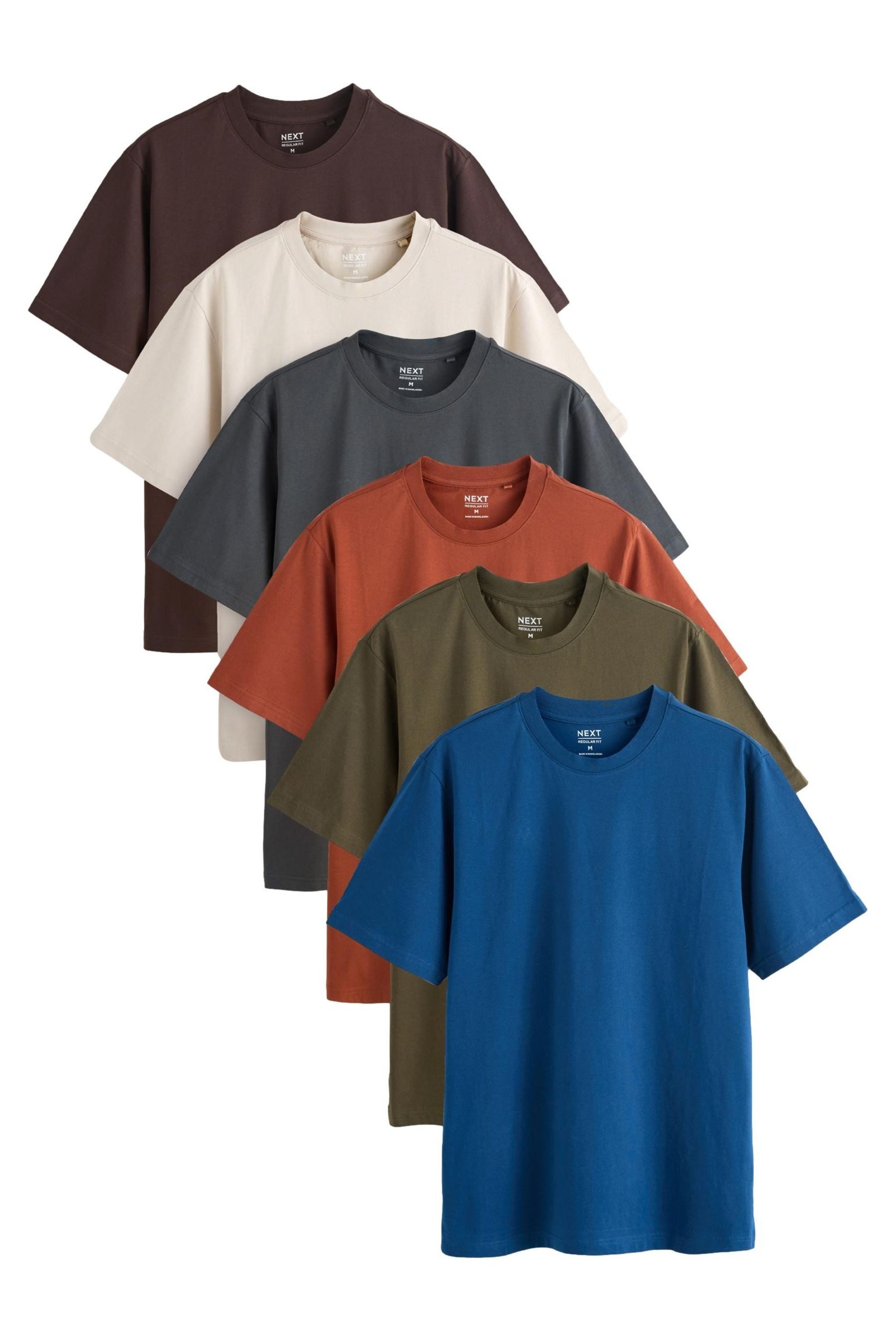 Next T-Shirt Essential Regular Fit T-Shirts, 6er-Pack (6-tlg). € 72,00