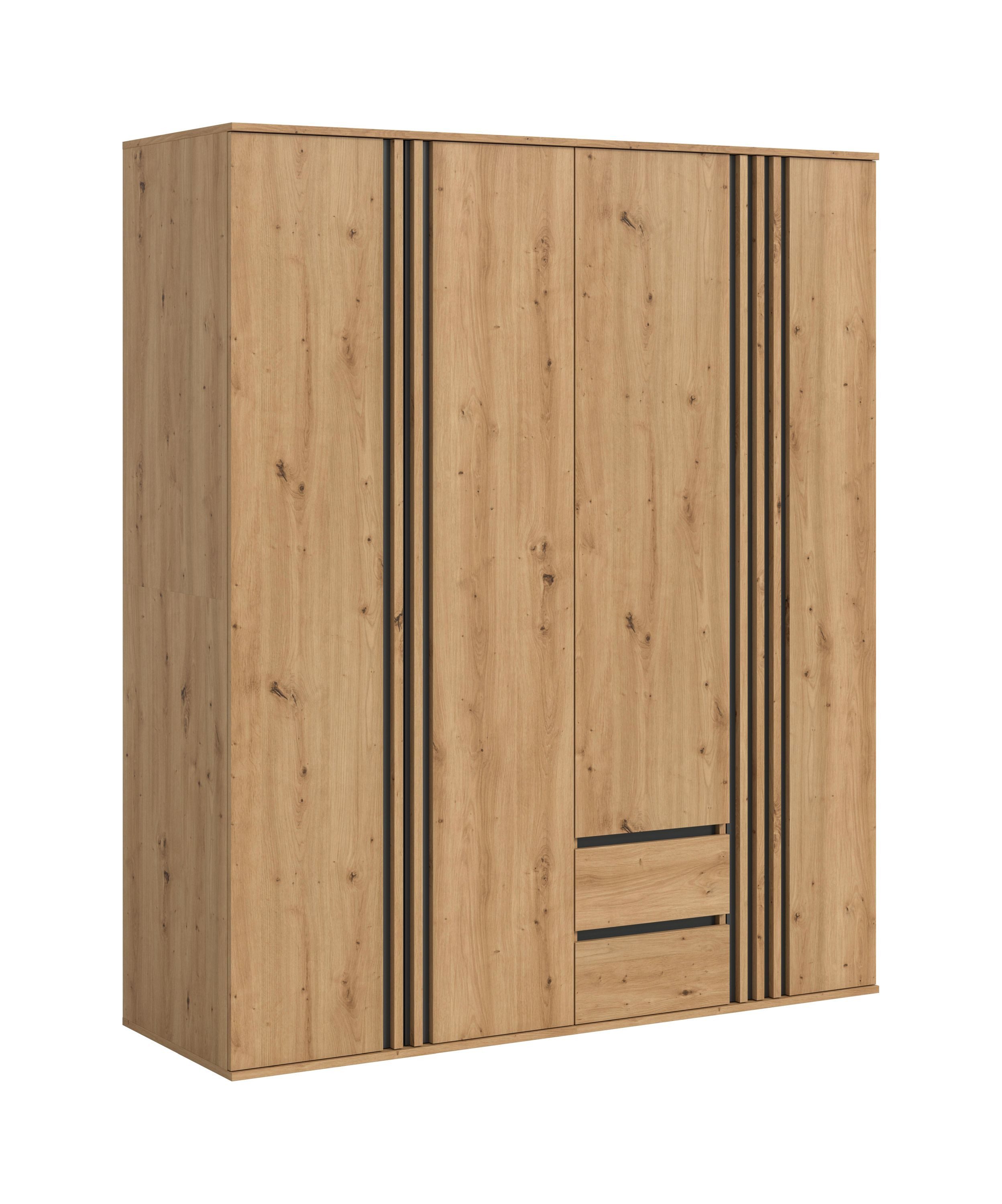xonox.home Kleiderschrank in Artisan Eiche Nachbildung B/H/T: 160x190x56 cm