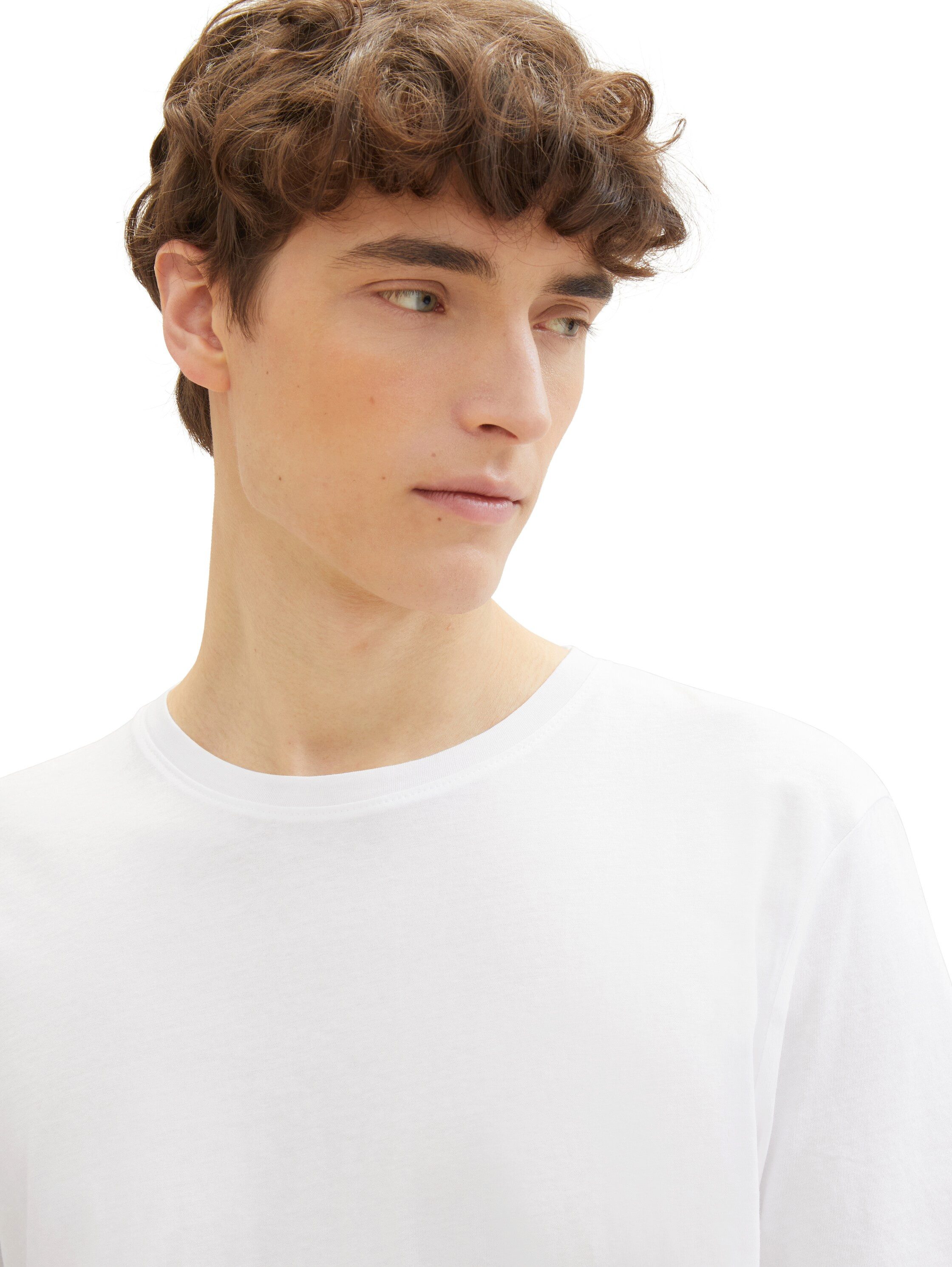 TOM TAILOR Denim T-Shirt (Packung, 3-tlg)