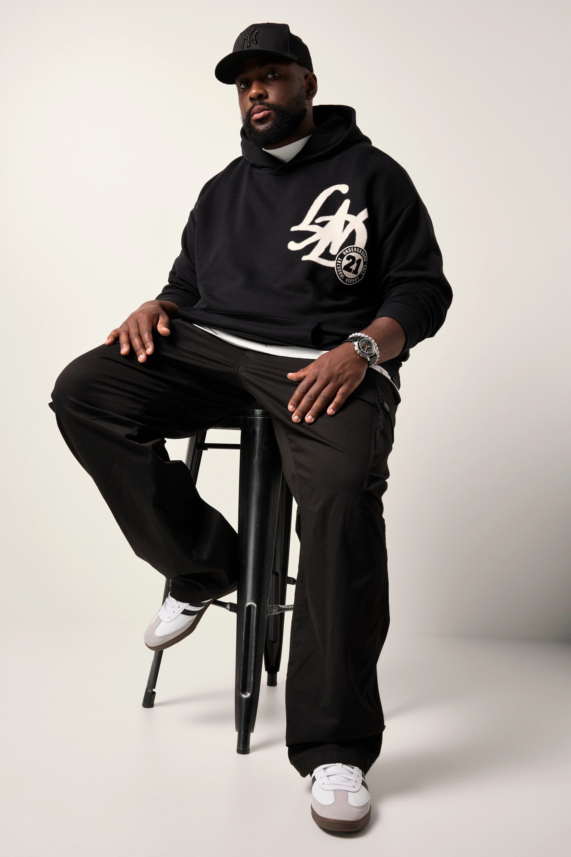 STHUGE Sweatshirt STHUGE Hoodie Kapuzensweater Prints günstig online kaufen