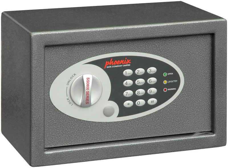Phoenix Tresor »Vela Home & Office Safes SS0801E«, elektronisches Tastenschloss, Innenbeleuchtung, Innenmaße B/T/H: 30,5x16x19,5 cm
