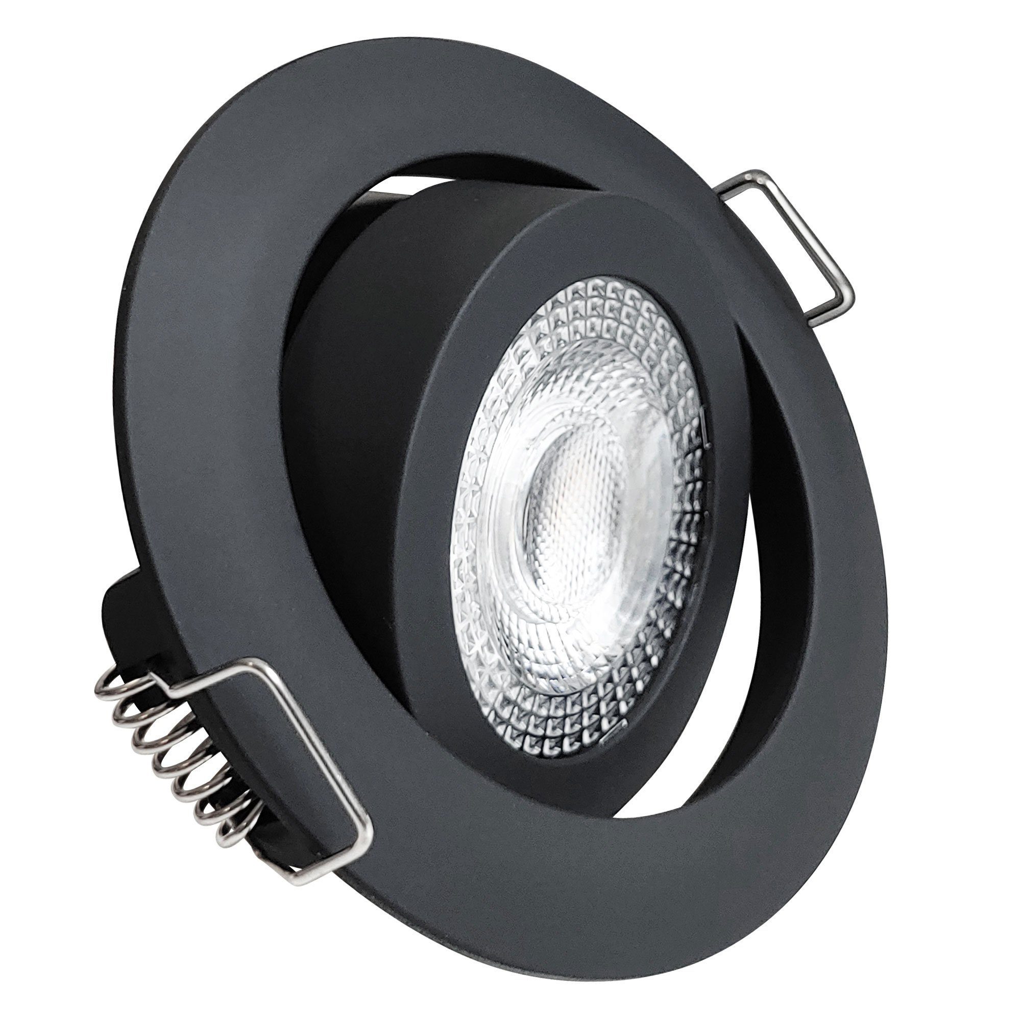 Maxkomfort Einbauleuchte Lumira, LED fest integriert, warmweiß 3000K, Einbauspot Flach