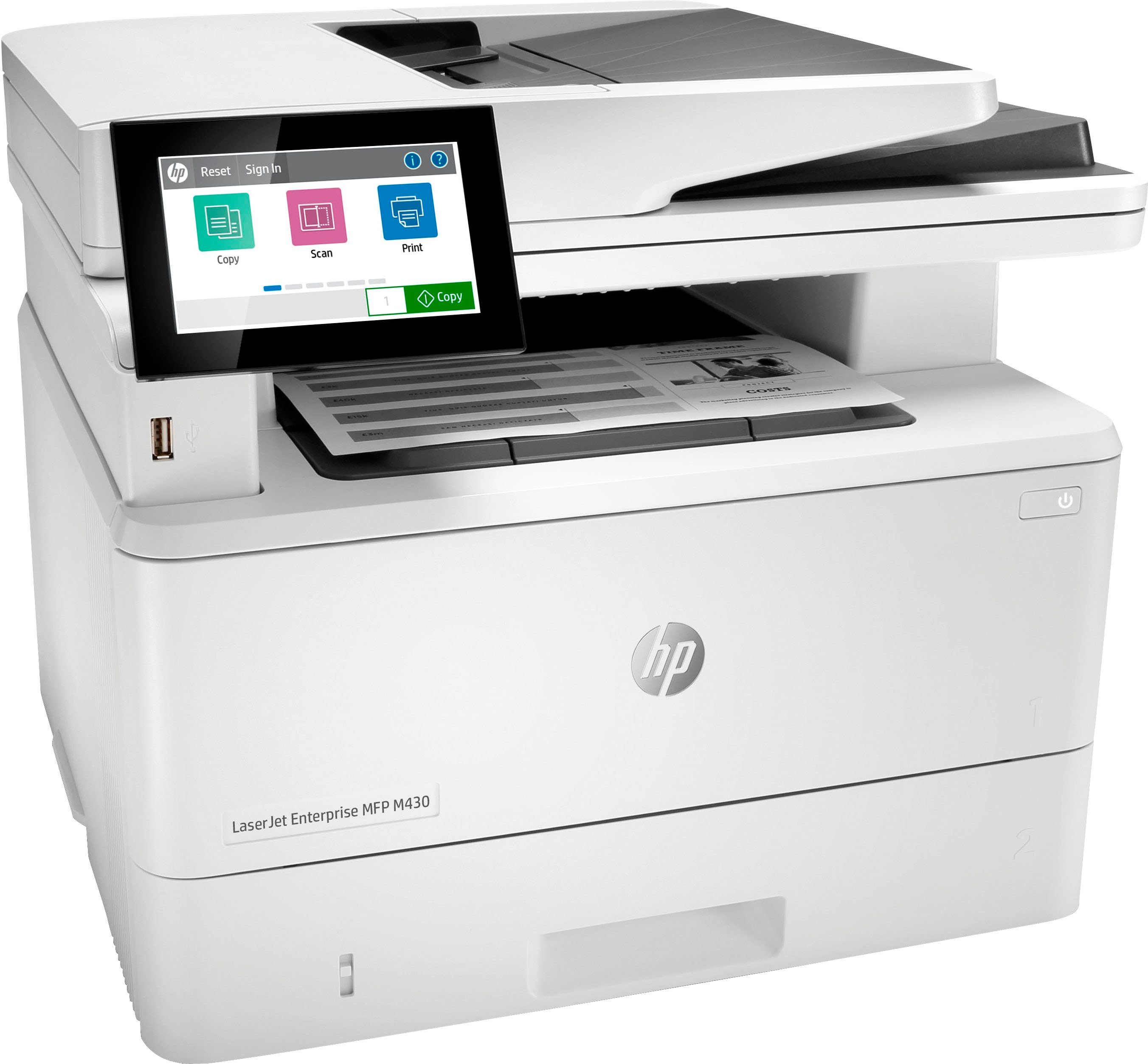 Image of HP LaserJet Enterprise MFP M430f Multifunktionsdrucker, (LAN (Ethernet)