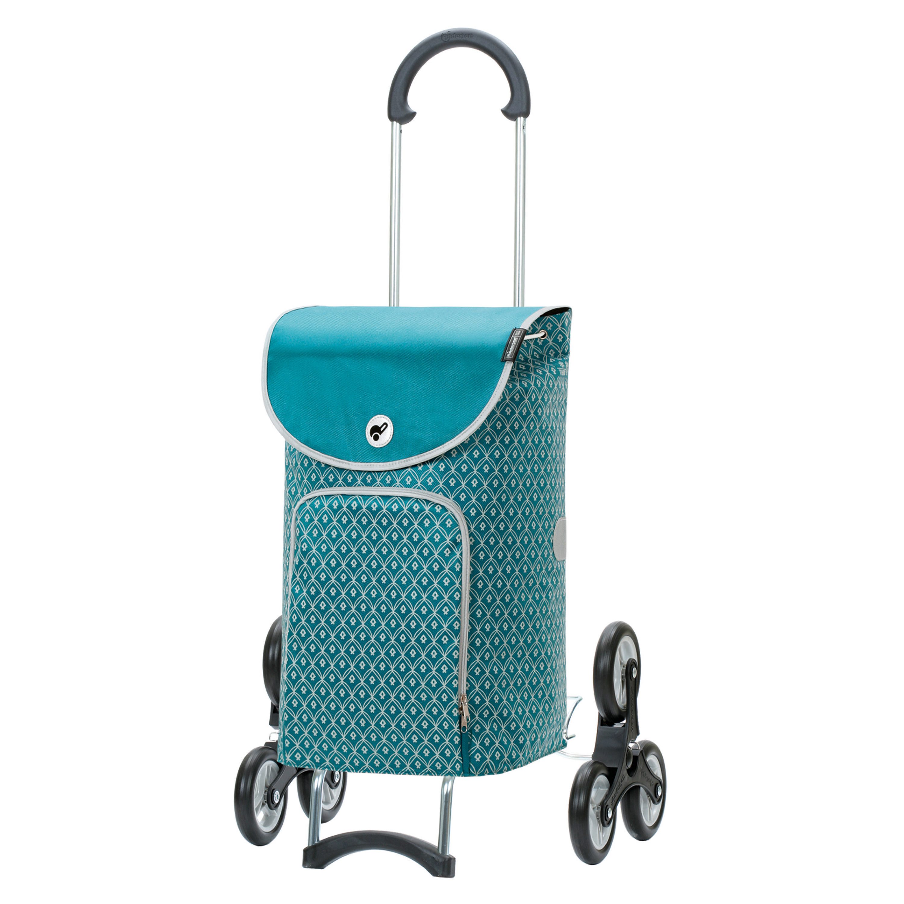 Andersen Einkaufstrolley Treppensteiger Scala Shopper Famke petrol, Thermofach 16 Liter, belastbar bis 40kg, wasserabweisend