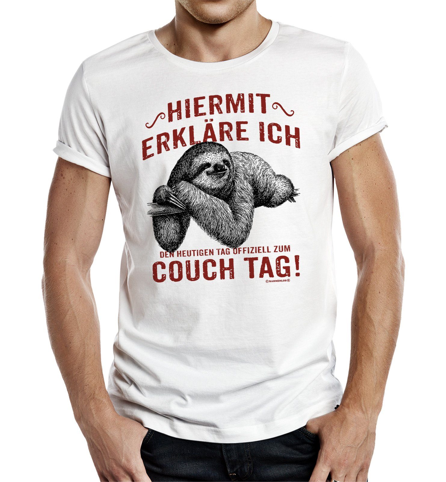 Rahmenlos TShirt für den Teenager Heute offizieller Couchtag