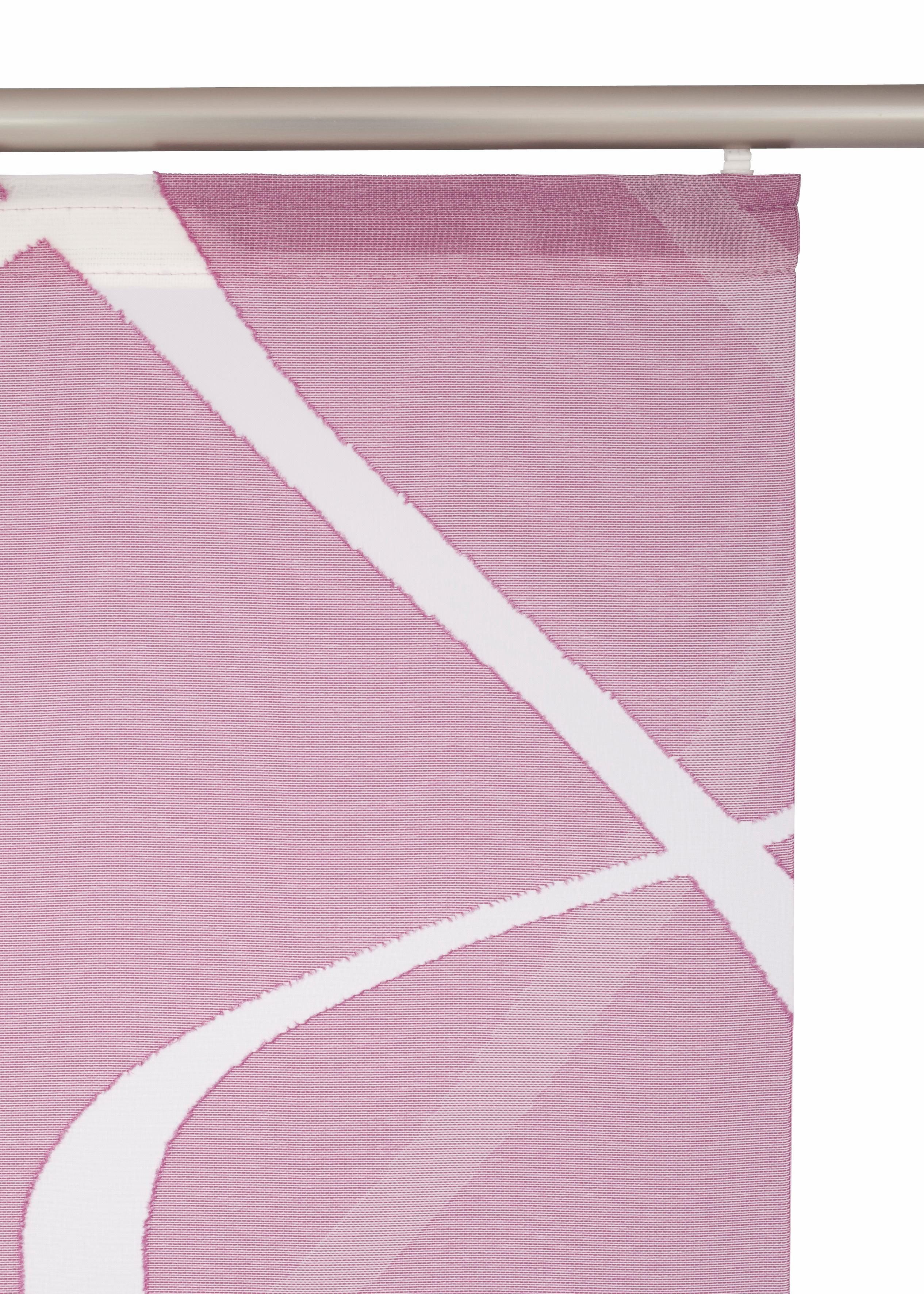 Neutex for you! Schiebegardine Rumbek (1 St), Klettband, halbtransparent, Scherli, inkl. Befestigungszubehör, Breite: 57 cm