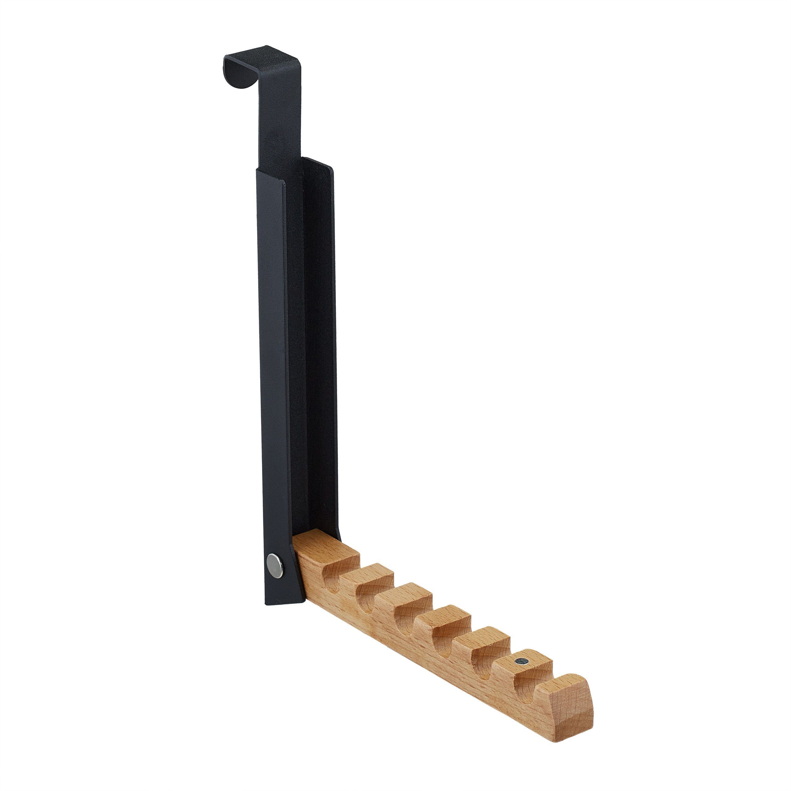 relaxdays Дверной крючок Klappbare Türgarderobe schwarz