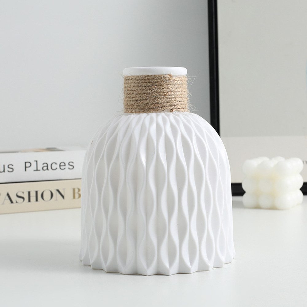 Candyse Kugelvase European Style Home Kreative Vase Wohnzimmer Dekoration (Tischarrangement Getrocknete Blumen in Plastikvase)