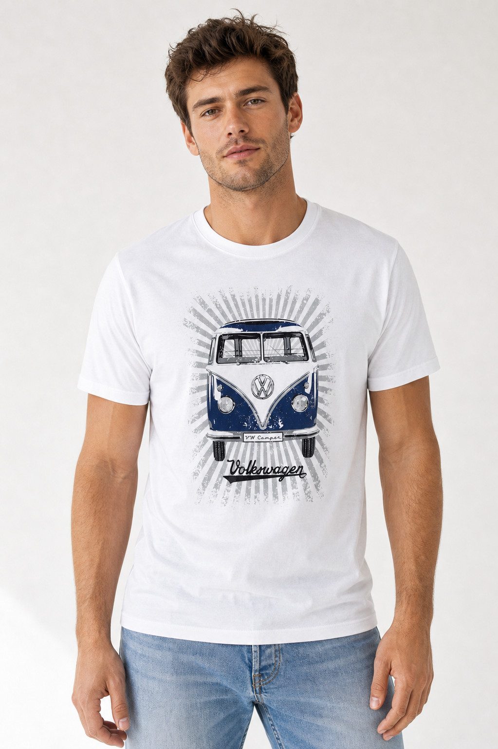 VW Collection by BRISA Kurzarmshirt Volkswagen Unisex T-Shirt Rundhalsausschnitt