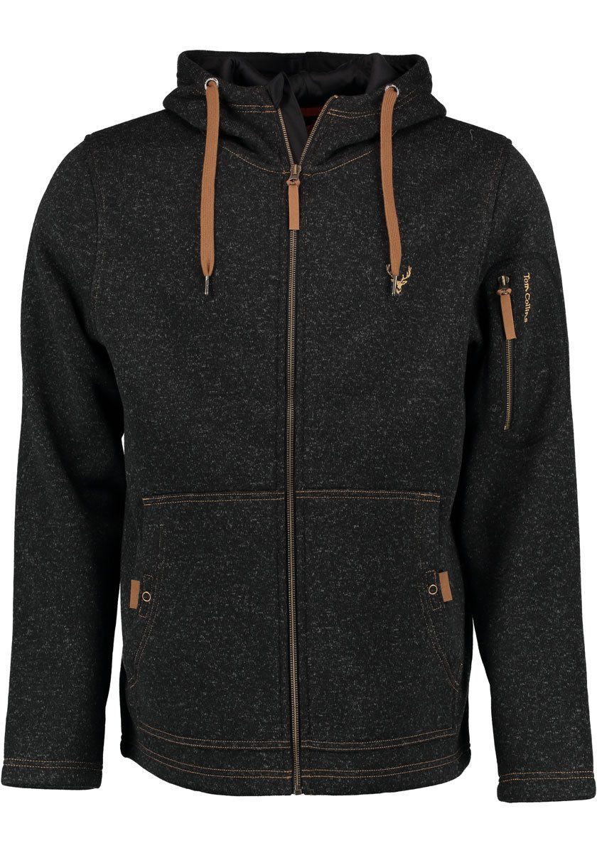 Tom Collins Strickfleecejacke Vazabi Herren Kapuzenjacke günstig online kaufen