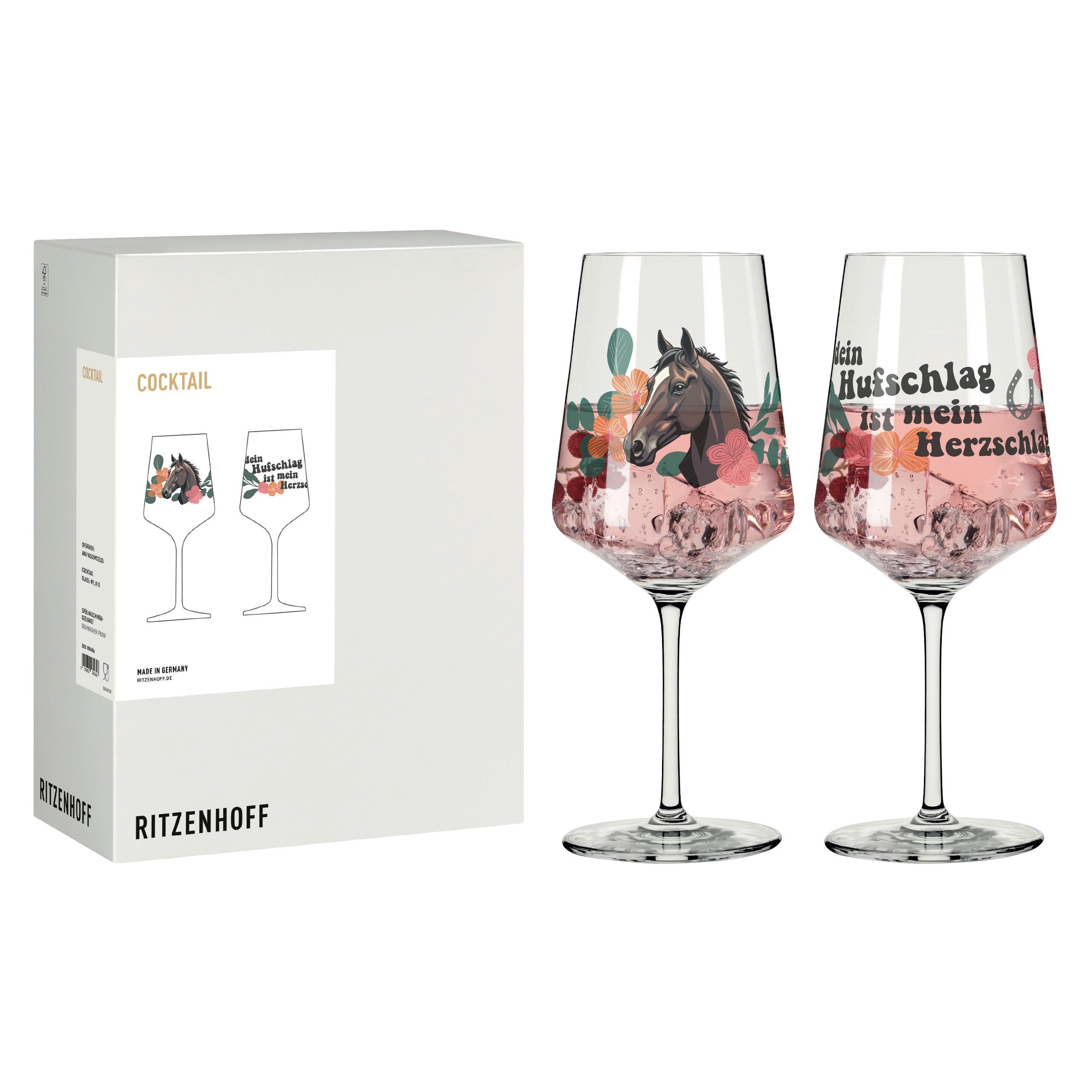 Ritzenhoff Aperitifglas Reitgold, Kristallglas