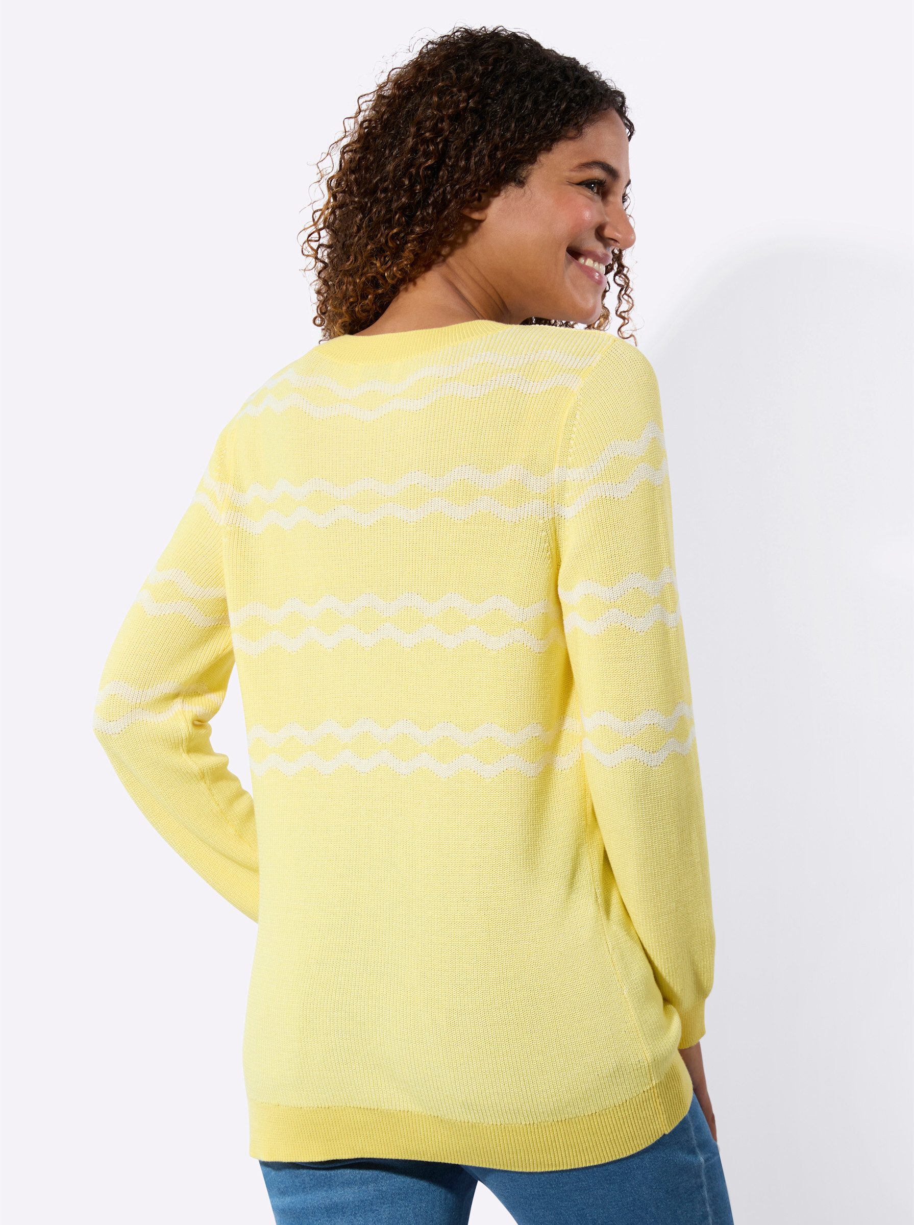 Witt Strickpullover Pullover Langarm Jacquard günstig online kaufen
