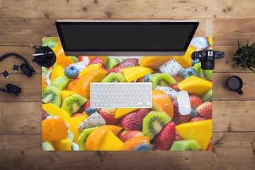 MuchoWow Gaming Mauspad Obst - Salat - Farben (1-St), Büro für Tastatur und Maus, Mousepad Gaming, 90x60 cm, XXL, Großes