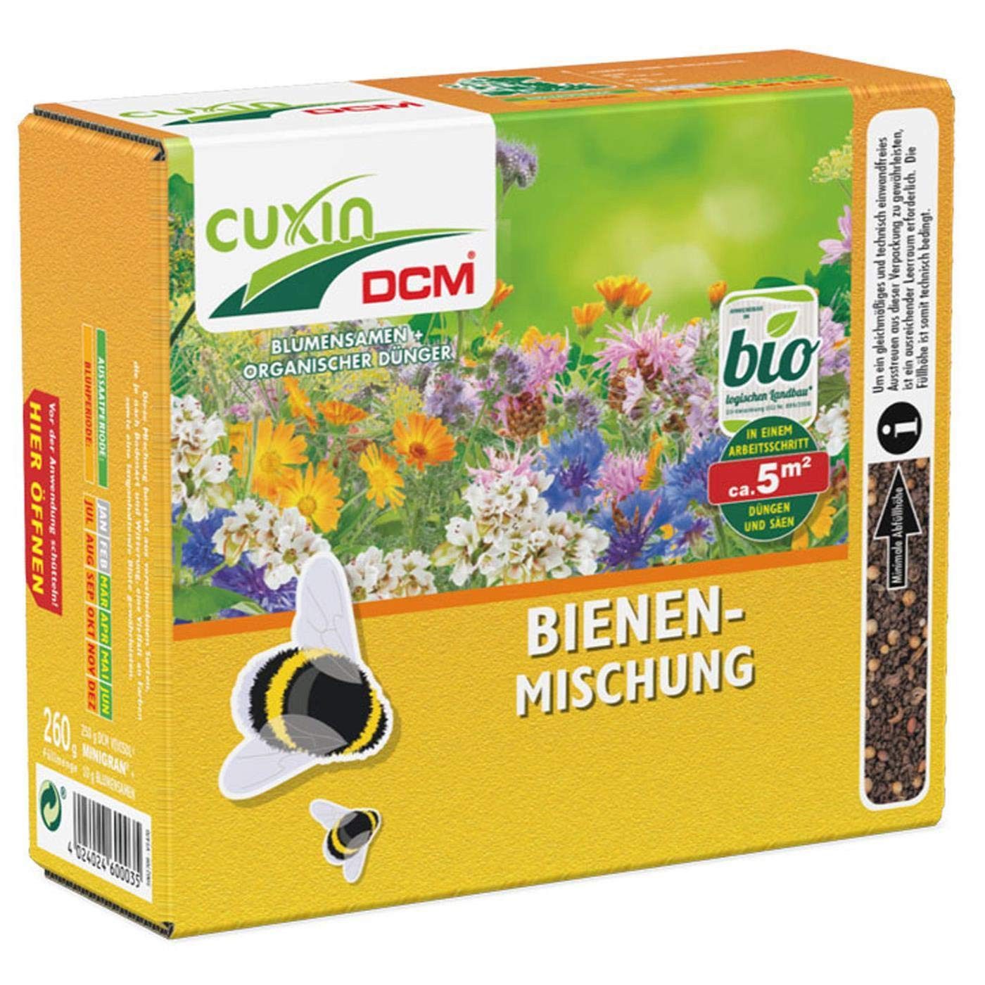 Cuxin DCM Blumensamen Cuxin DCM Blumensamen mit organischem Dünger Bienen-Mischung 260 g