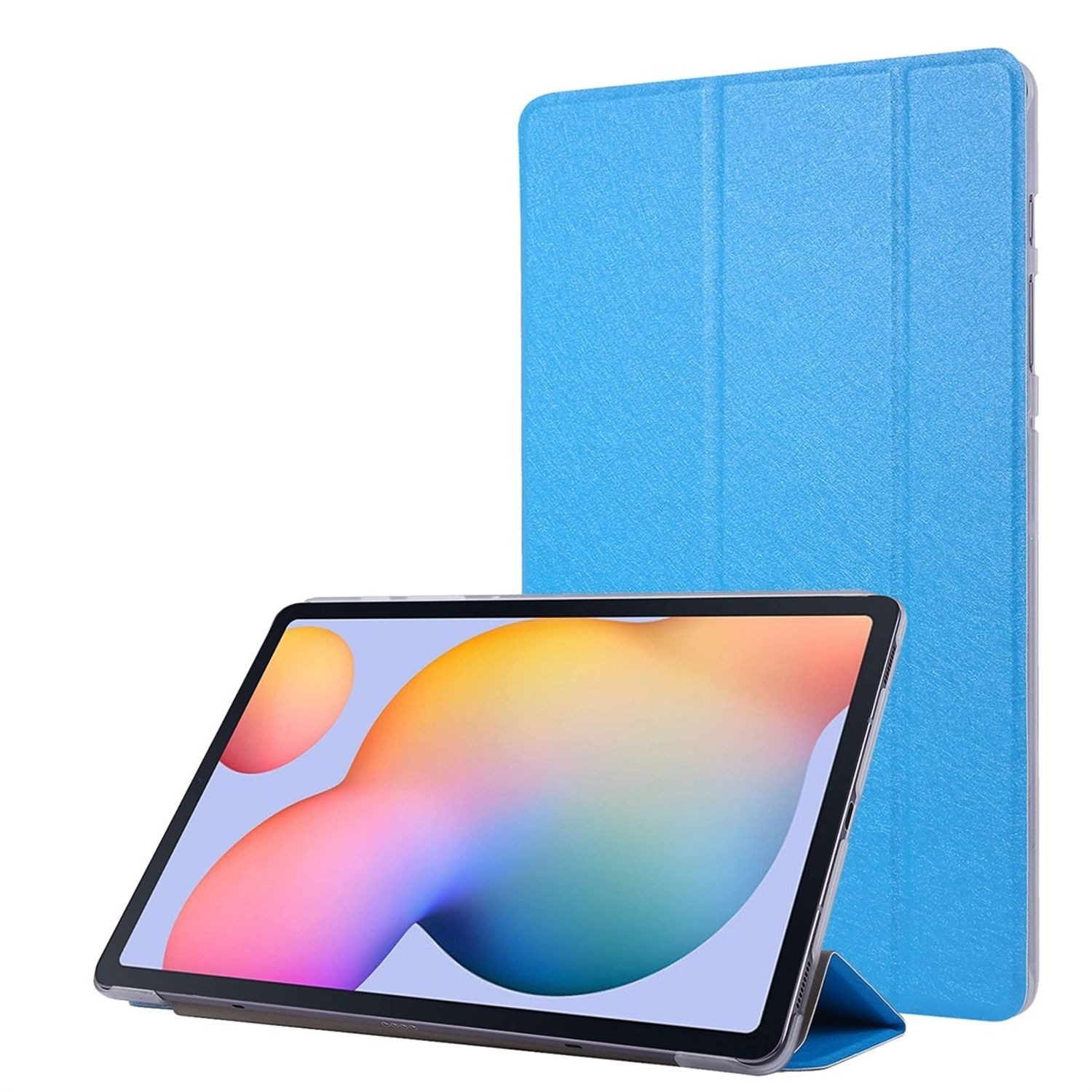 König Design Tablet-Hülle Samsung Galaxy Tab S7, Schutzhülle für Samsung Galaxy Tab S7 Tablethülle Schutztasche Cover Standfunktion Blau