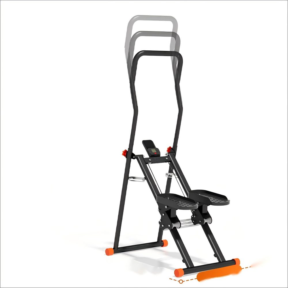 LONTEK Stepper Klappbarer Stepper mit 3 Widerstandsstufen (1-tlg), 150 kg Belastbarkeit, LED-Display