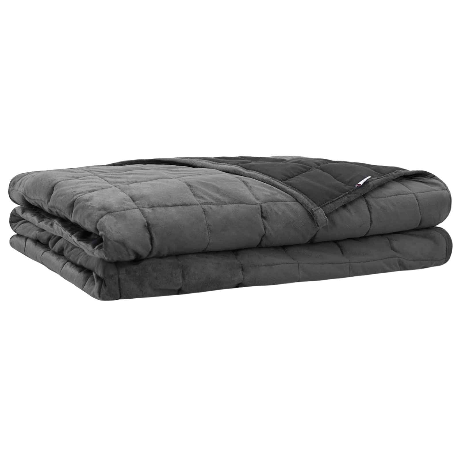 vidaXL Bettüberwurf Gewichtsdecke Anthrazit 155 x 220 cm 7 kg 100% Baumwolle 205T