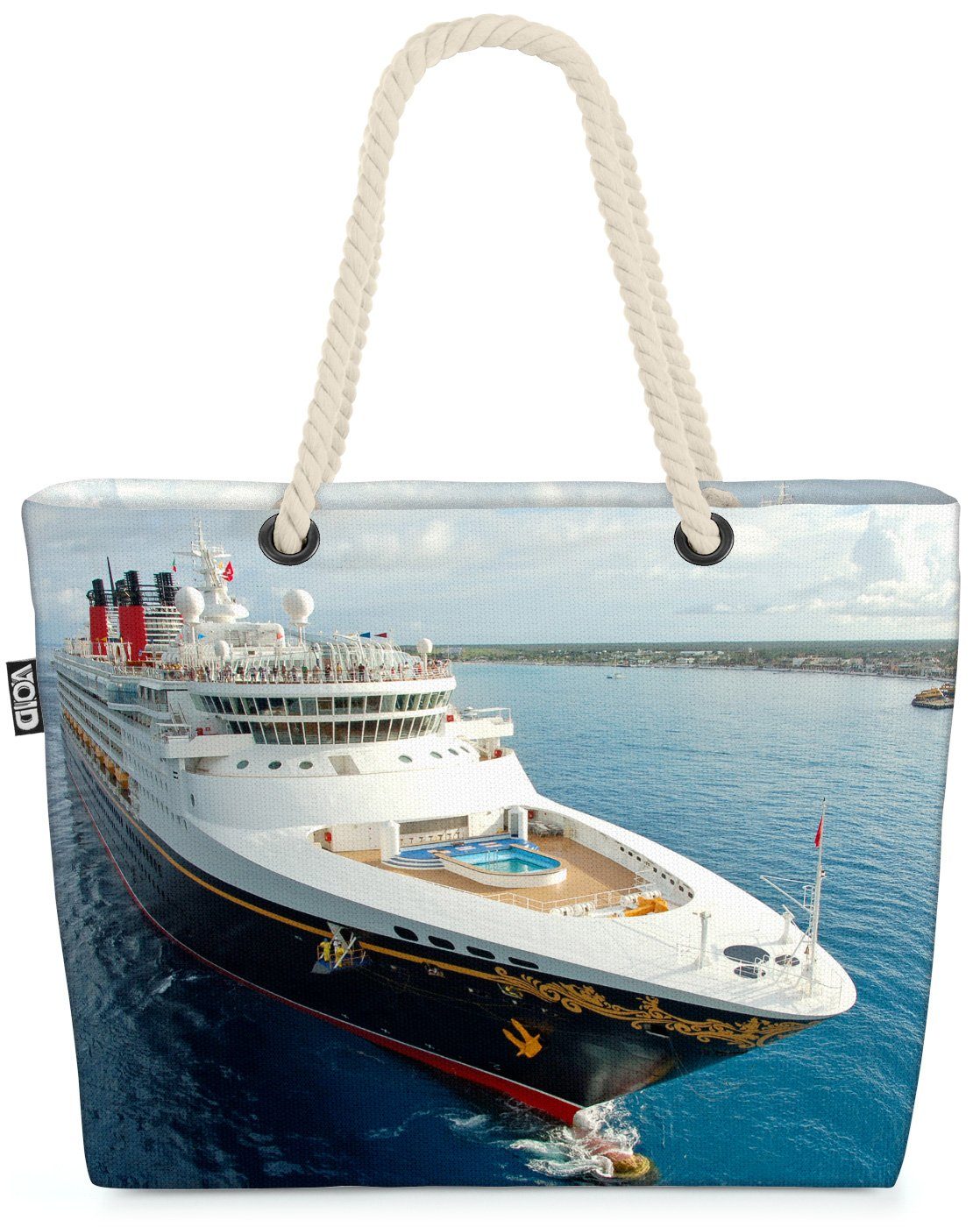 VOID Strandtasche (1-tlg), Kreuzfahrt Reise Beach Bag Schiff Kreuzfahrt Kreuzfahrtreise Reise Boot Urlaub | Strandtaschen