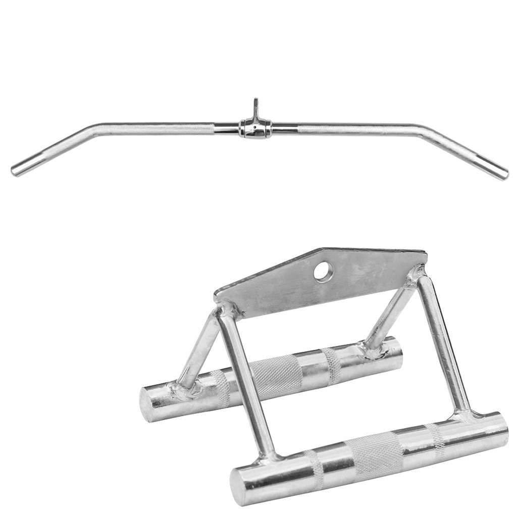 Trainingshilfe Seilzug Set - Parallelgriff breit + Latzugstange