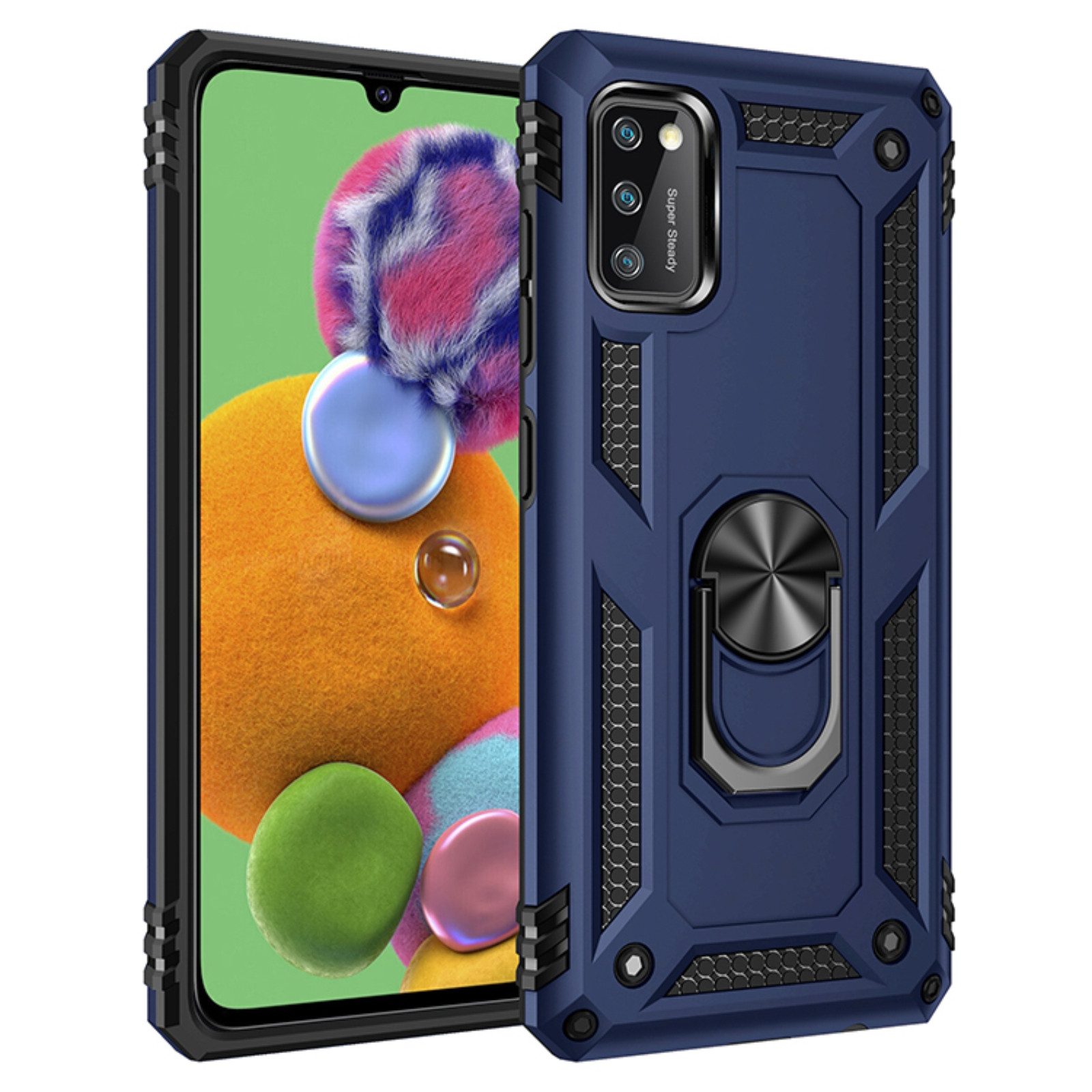 Mycotech Handyhülle Outdoor Armor Case Samsung Hülle Für Samsung Galaxy A41-Blau