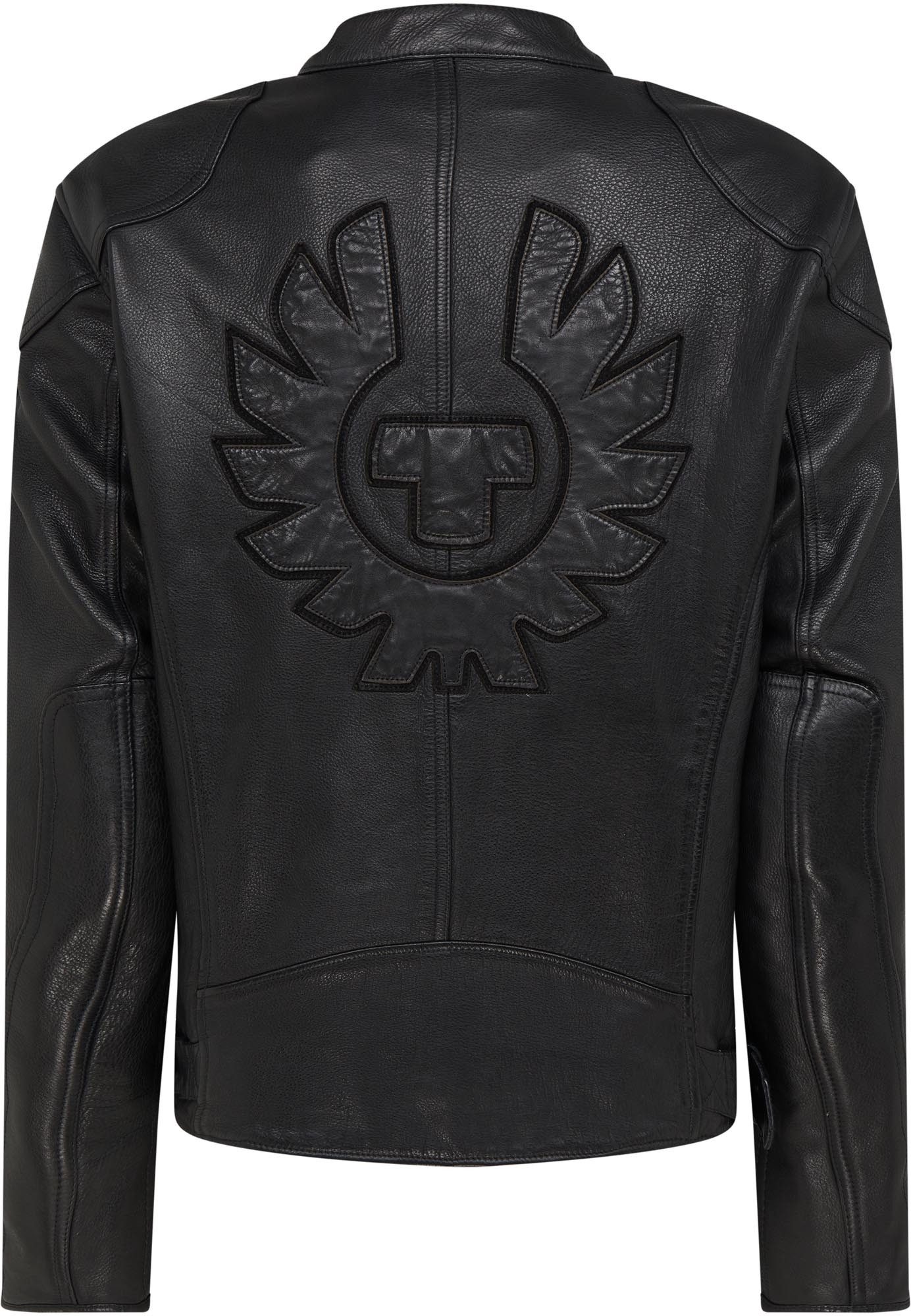 Belstaff Motorradjacke Stour Motorrad Lederjacke Verbindungsreißverschluss,Ellenbogenprotektoren enthalten,Schulte