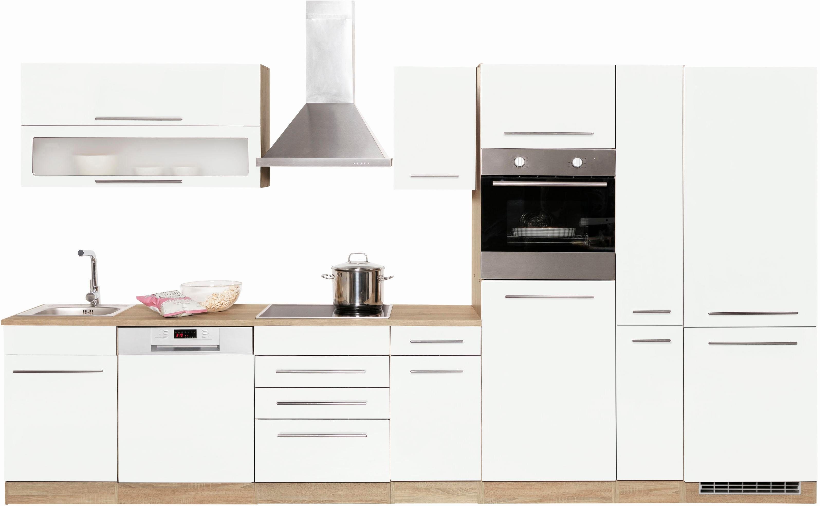 KOCHSTATION Küchenzeile KS-Eton, ohne E-Geräte, Breite 360 cm