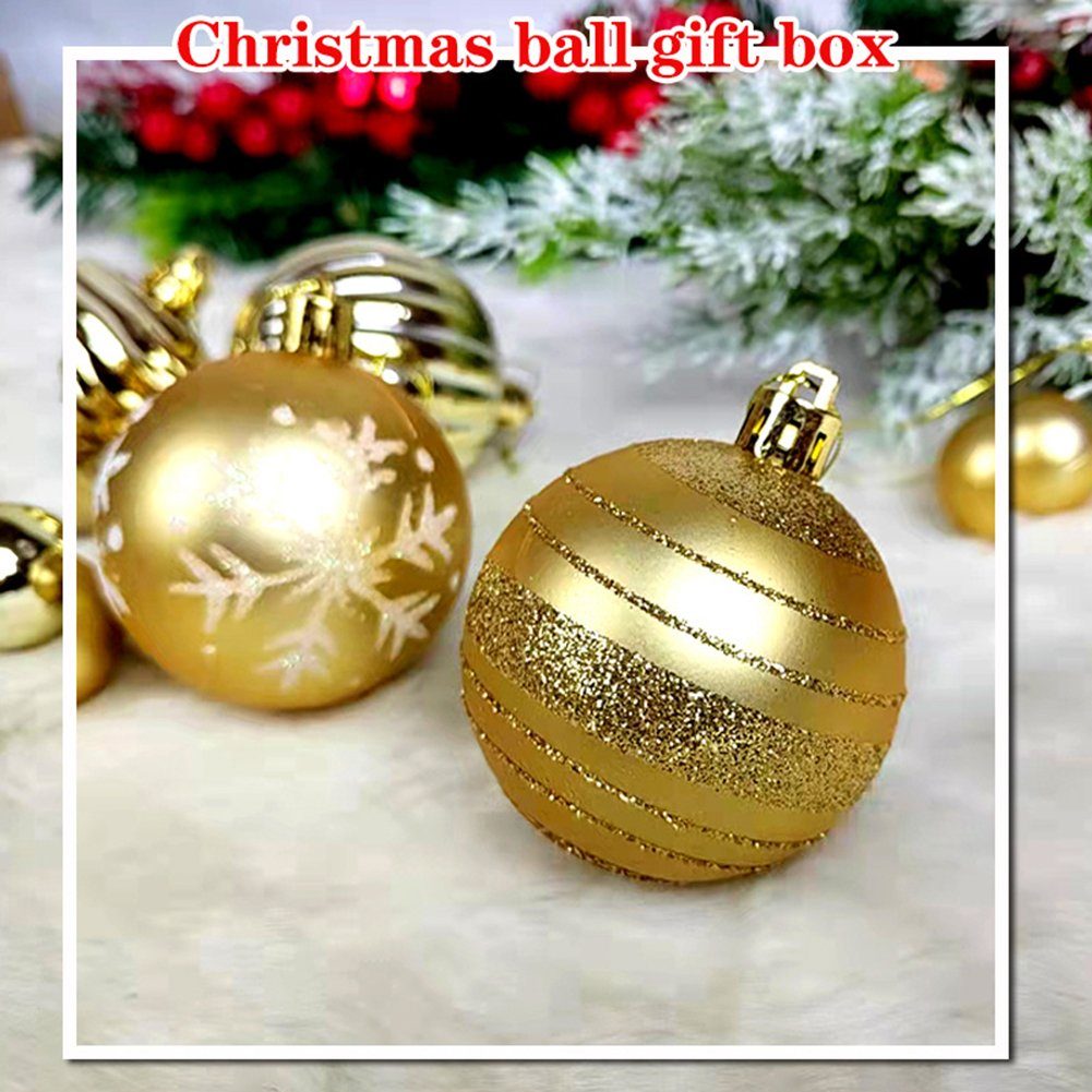 Weihnachtsparty, Hängende Weihnachtsbaumkugel, Blusmart Ornament, Christbaumschmuck Kugel, Christbaumschmuck Gold